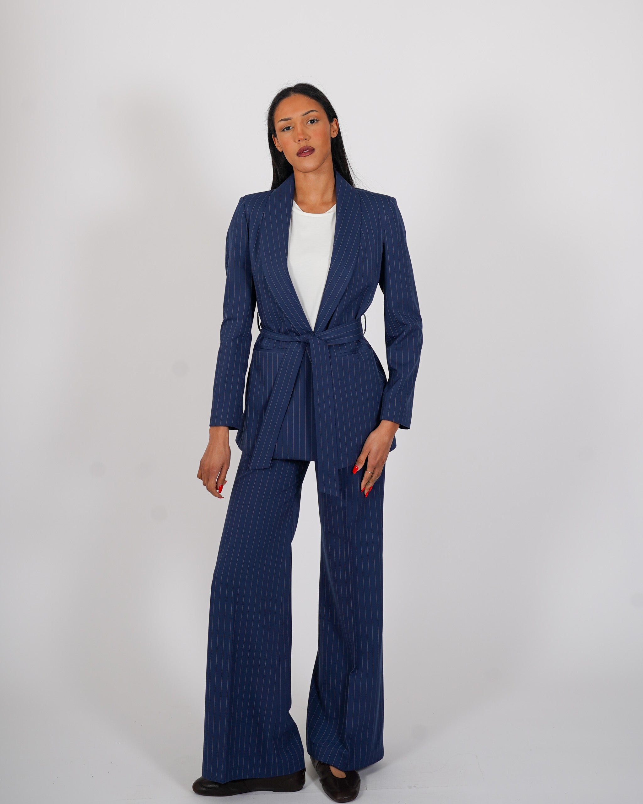 Pantaloni gessati regular fit - Roberts