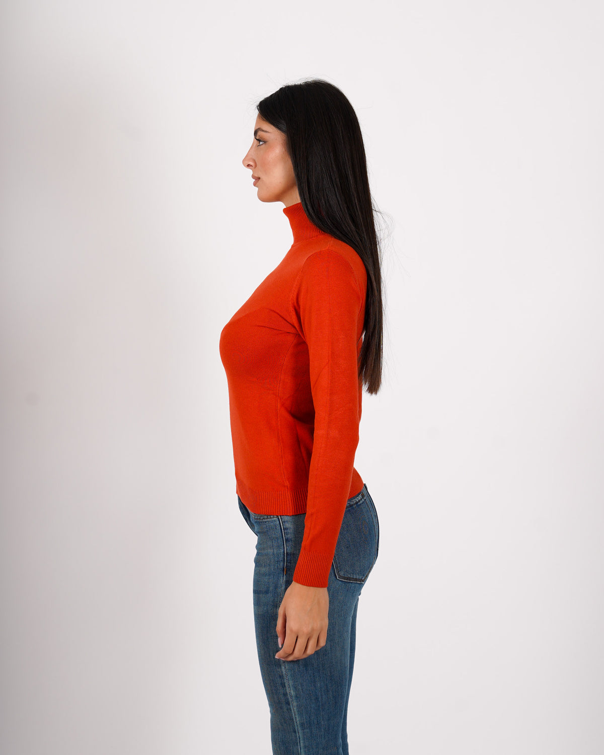 Maglia collo alto in mano viscosa - Tabaccaio
