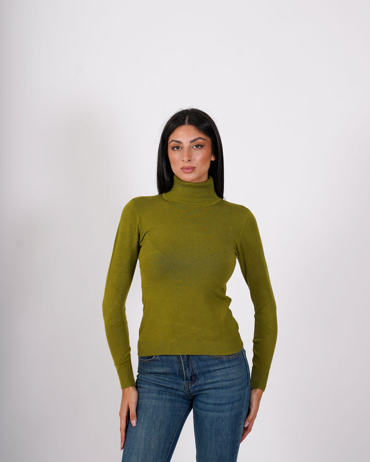 Maglia collo alto in mano viscosa - Tabaccaio
