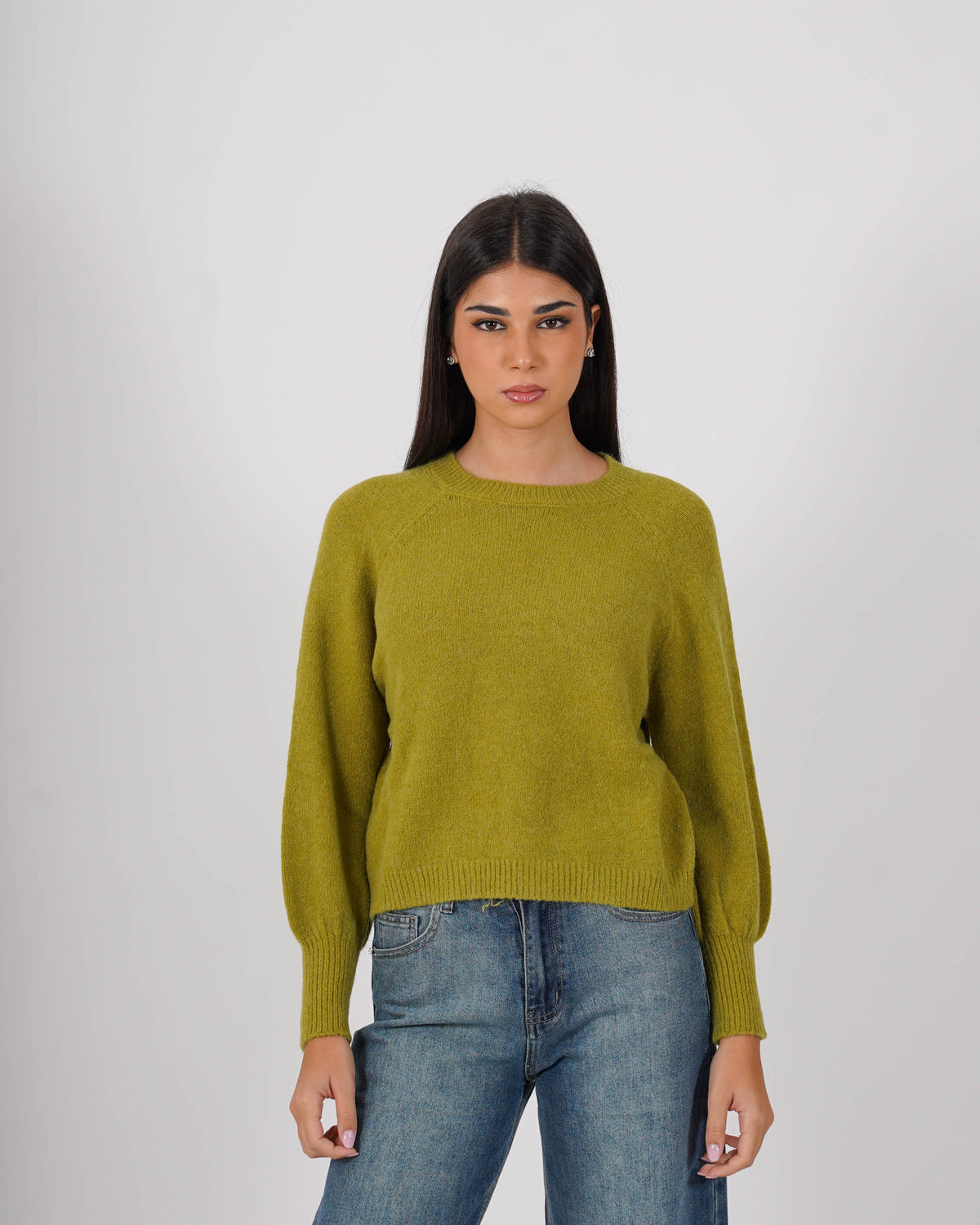 Maglia girocollo in mano mohair - Bisaccia