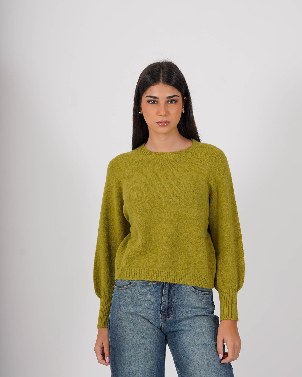 Maglia girocollo in mano mohair - Bisaccia