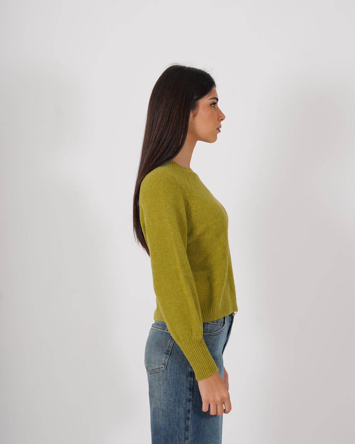Maglia girocollo in mano mohair - Bisaccia