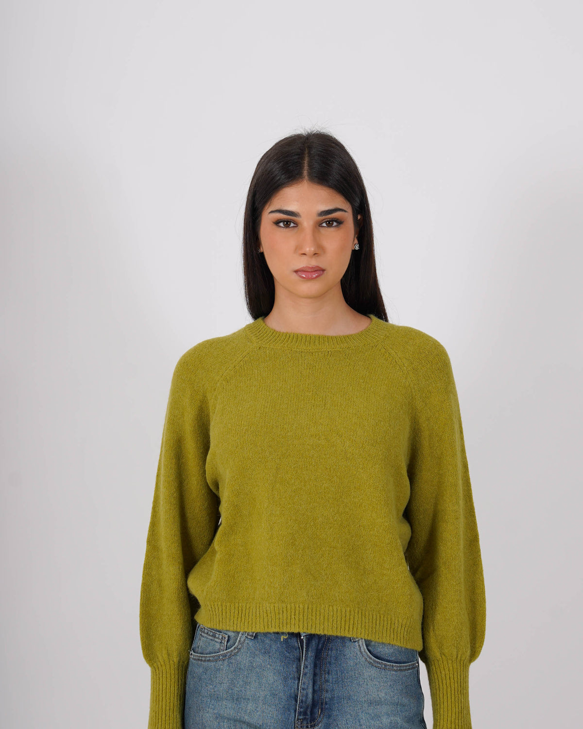 Maglia girocollo in mano mohair - Bisaccia