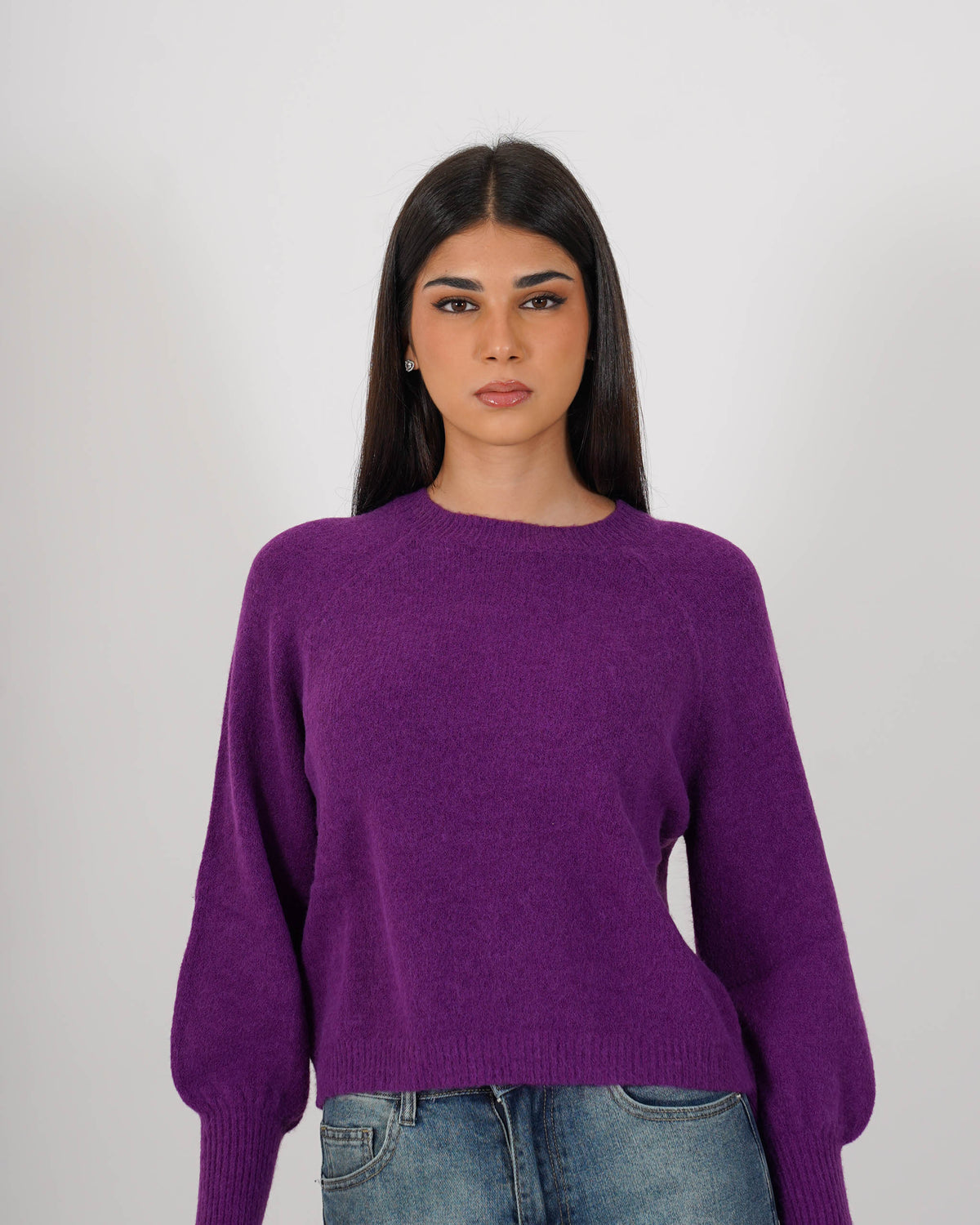 Maglia girocollo in mano mohair - Bisaccia