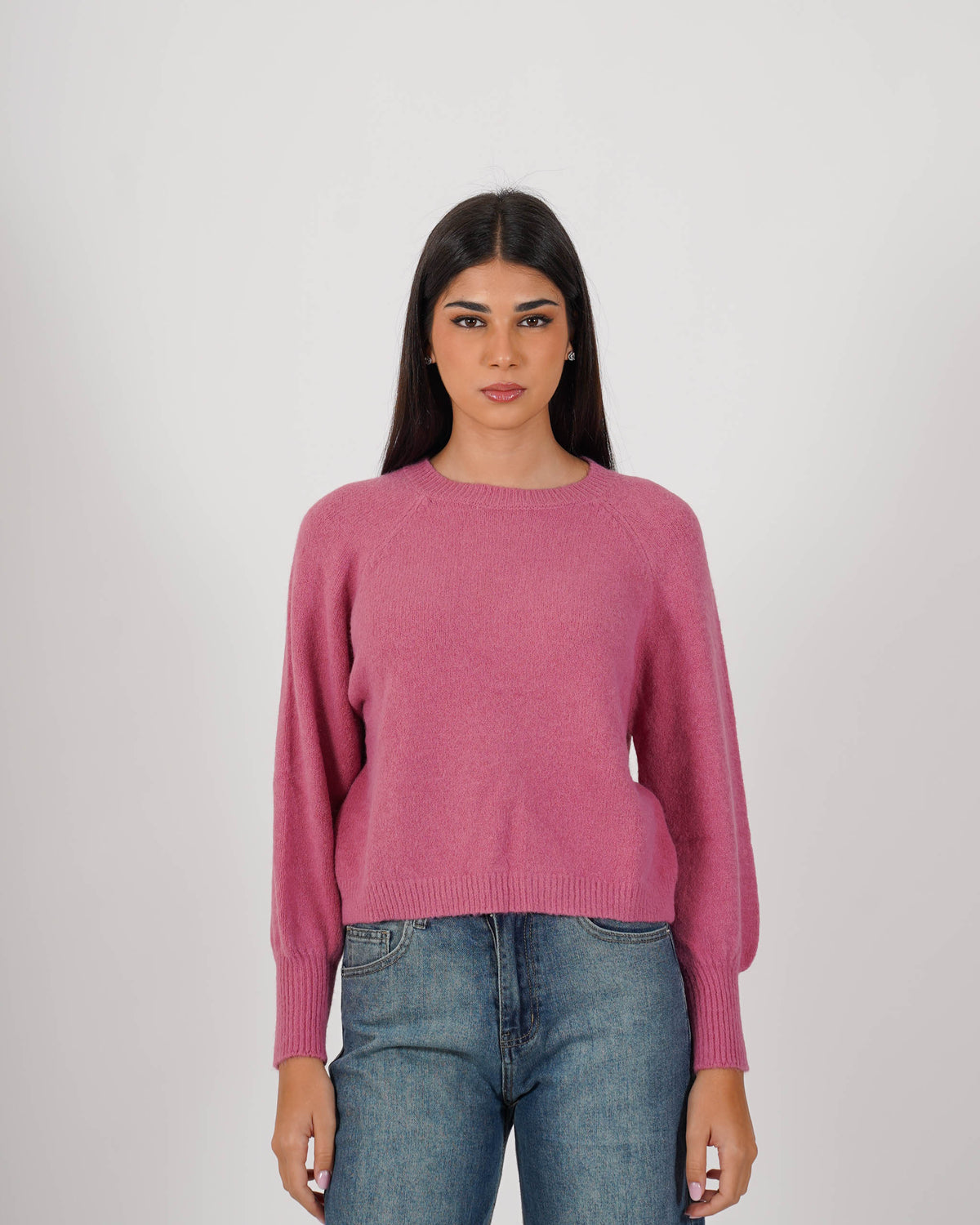 Maglia girocollo in mano mohair - Bisaccia