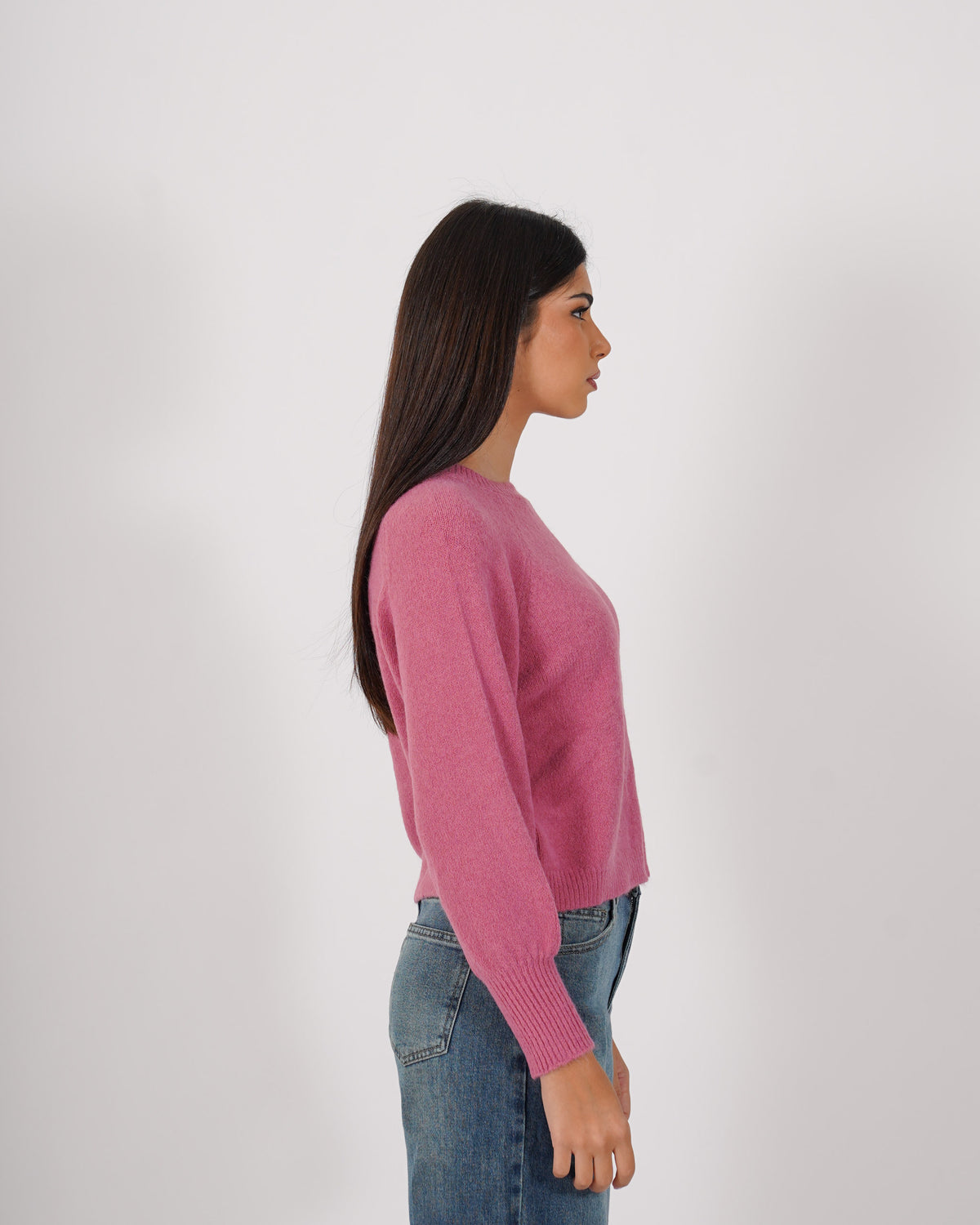 Maglia girocollo in mano mohair - Bisaccia