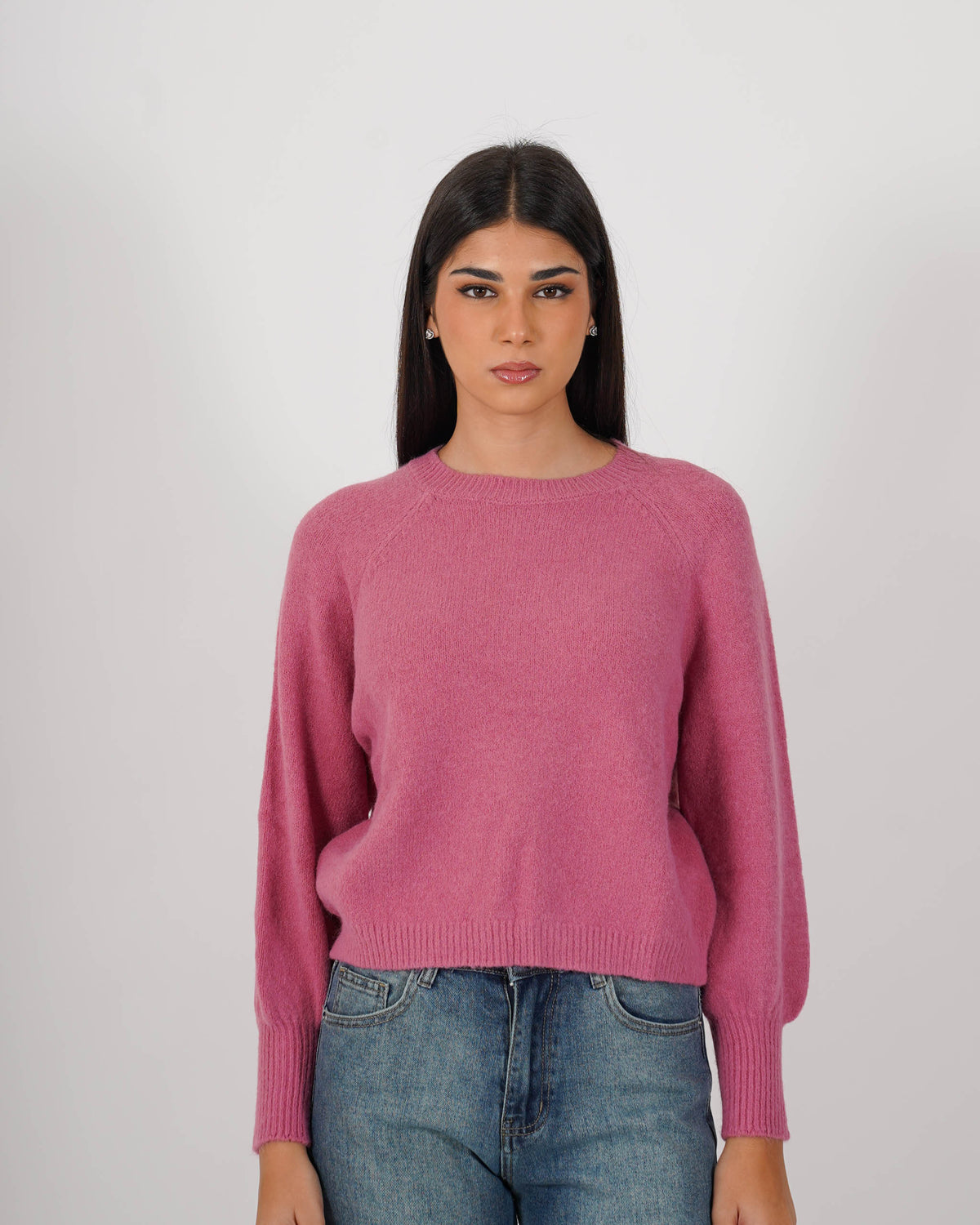Maglia girocollo in mano mohair - Bisaccia