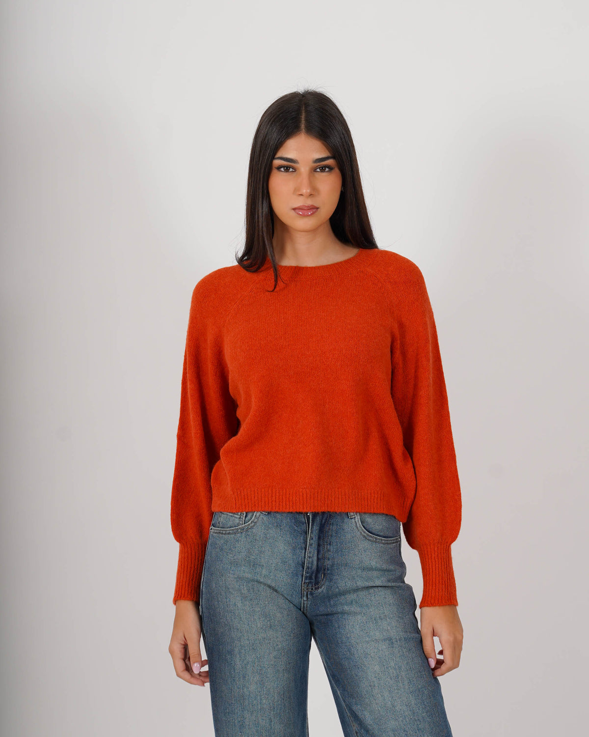 Maglia girocollo in mano mohair - Bisaccia