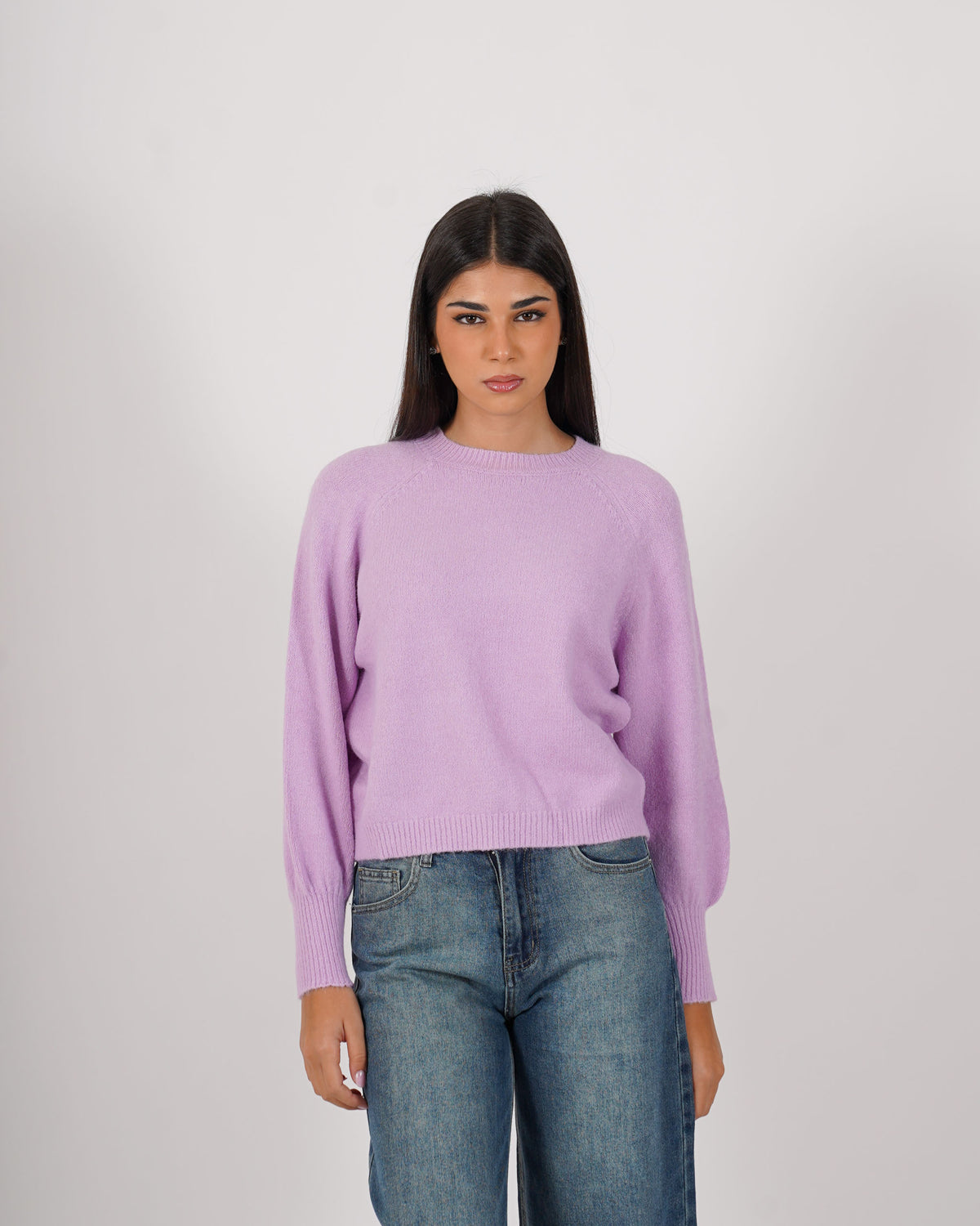 Maglia girocollo in mano mohair - Bisaccia