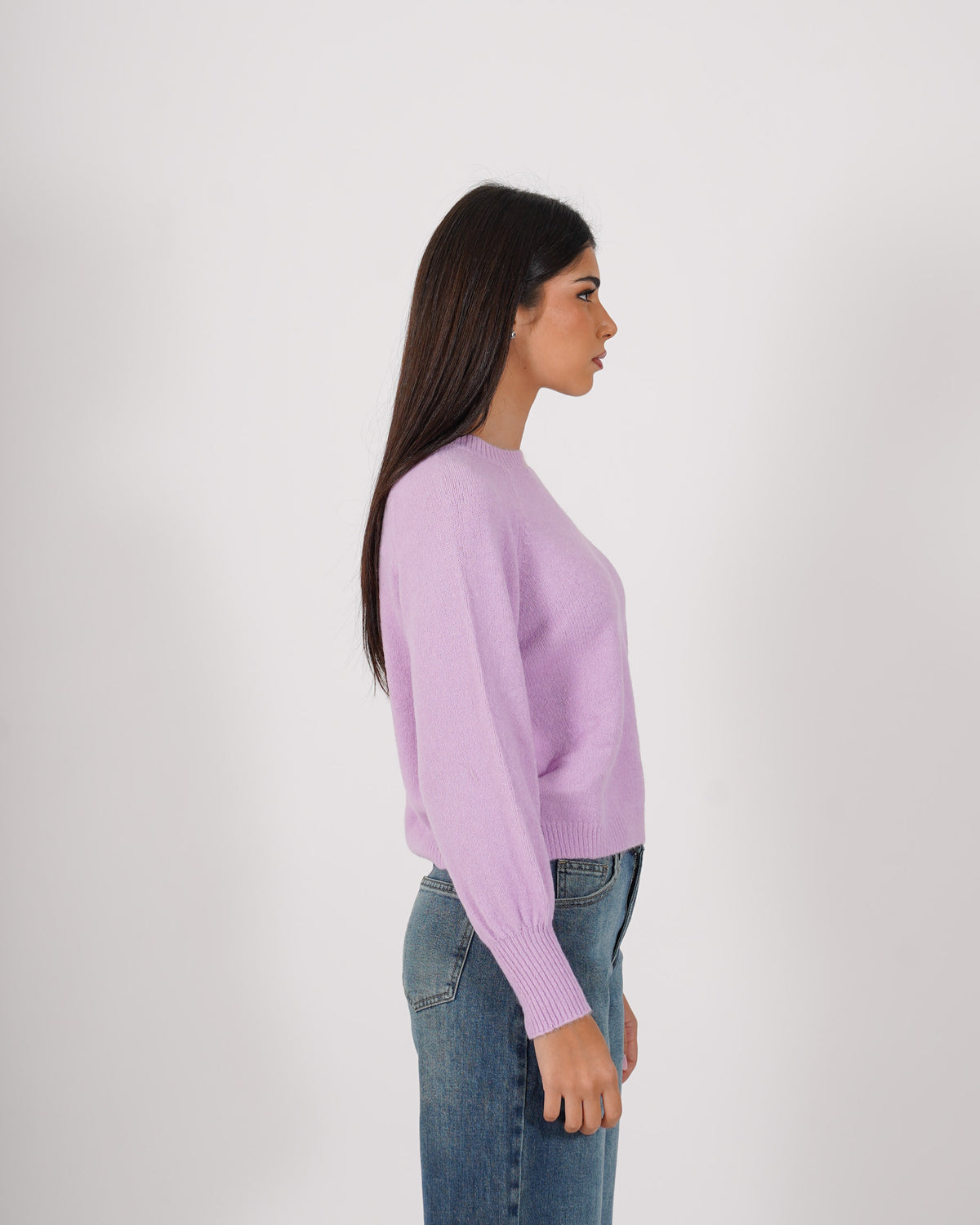 Maglia girocollo in mano mohair - Bisaccia