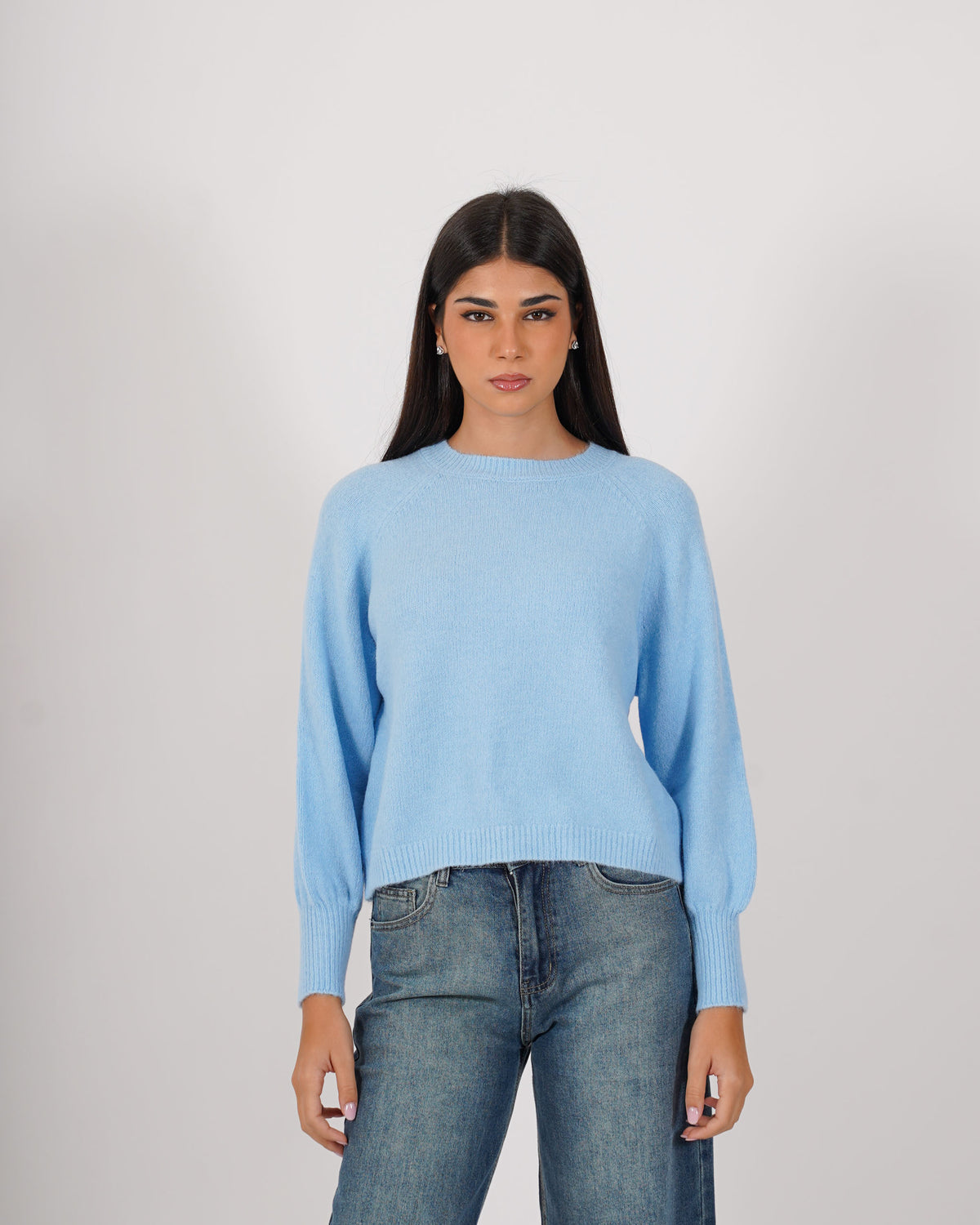 Maglia girocollo in mano mohair - Bisaccia