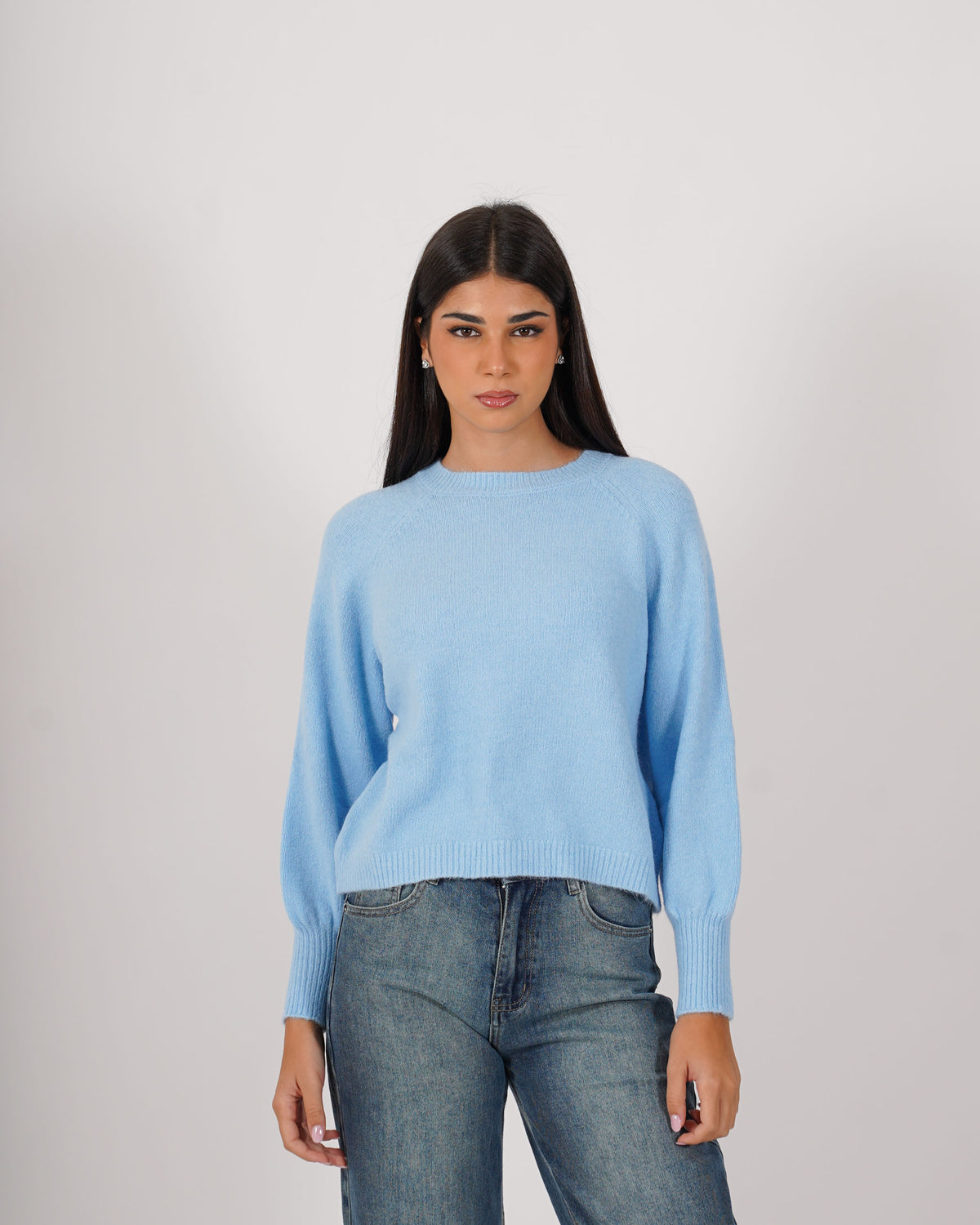 Maglia girocollo in mano mohair - Bisaccia