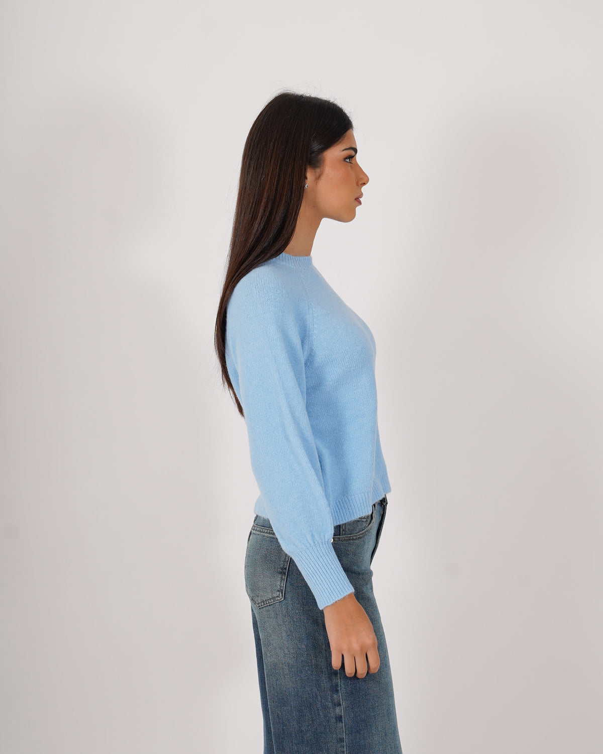 Maglia girocollo in mano mohair - Bisaccia