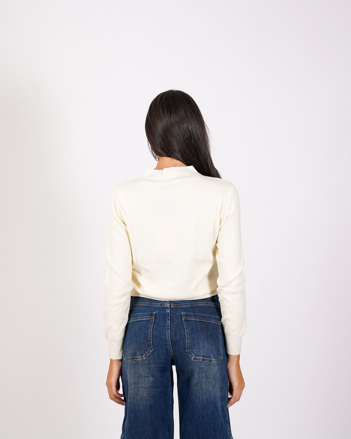 Cardigan slim con profilo in contrasto - Aguilera