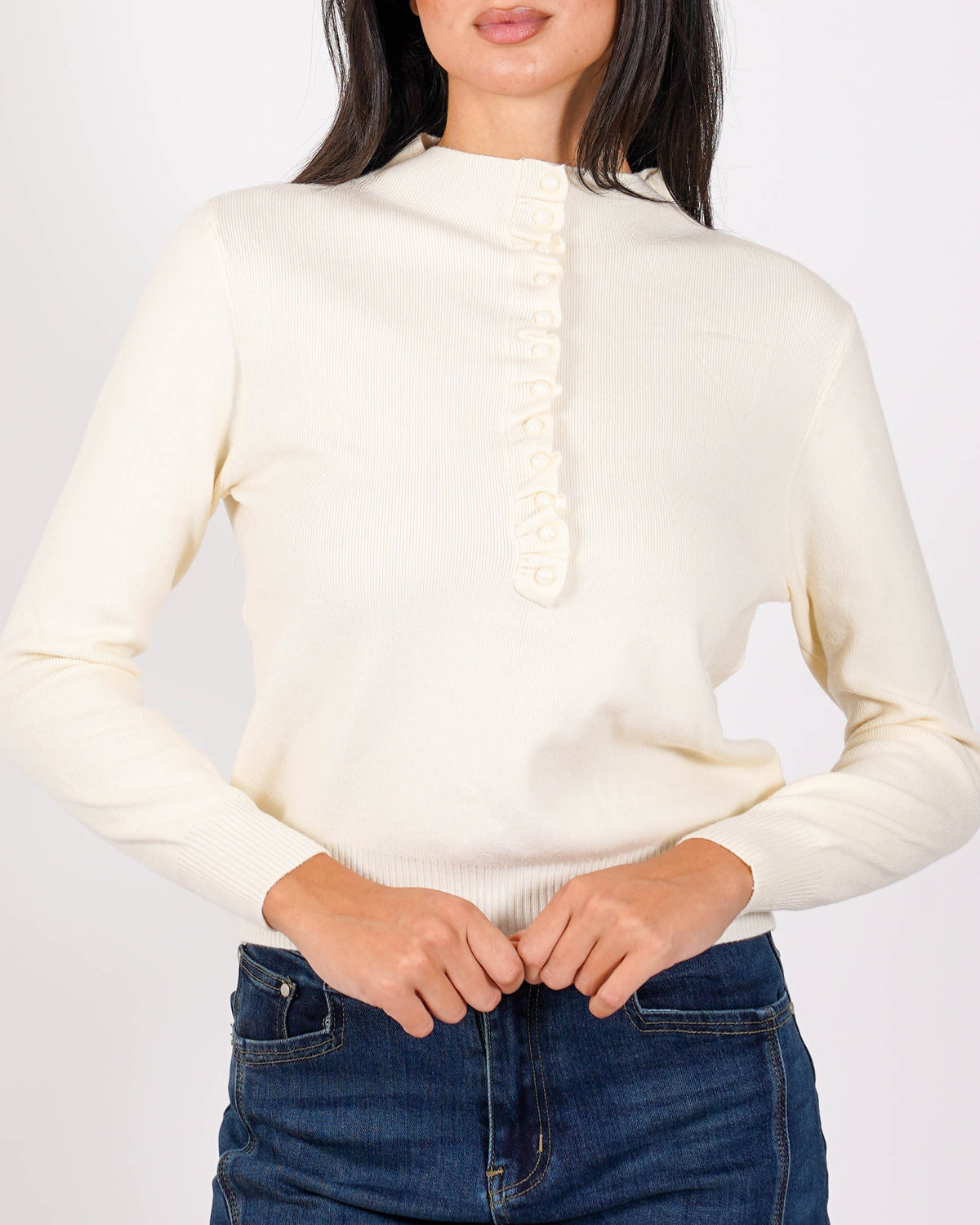 Cardigan slim con profilo in contrasto - Aguilera