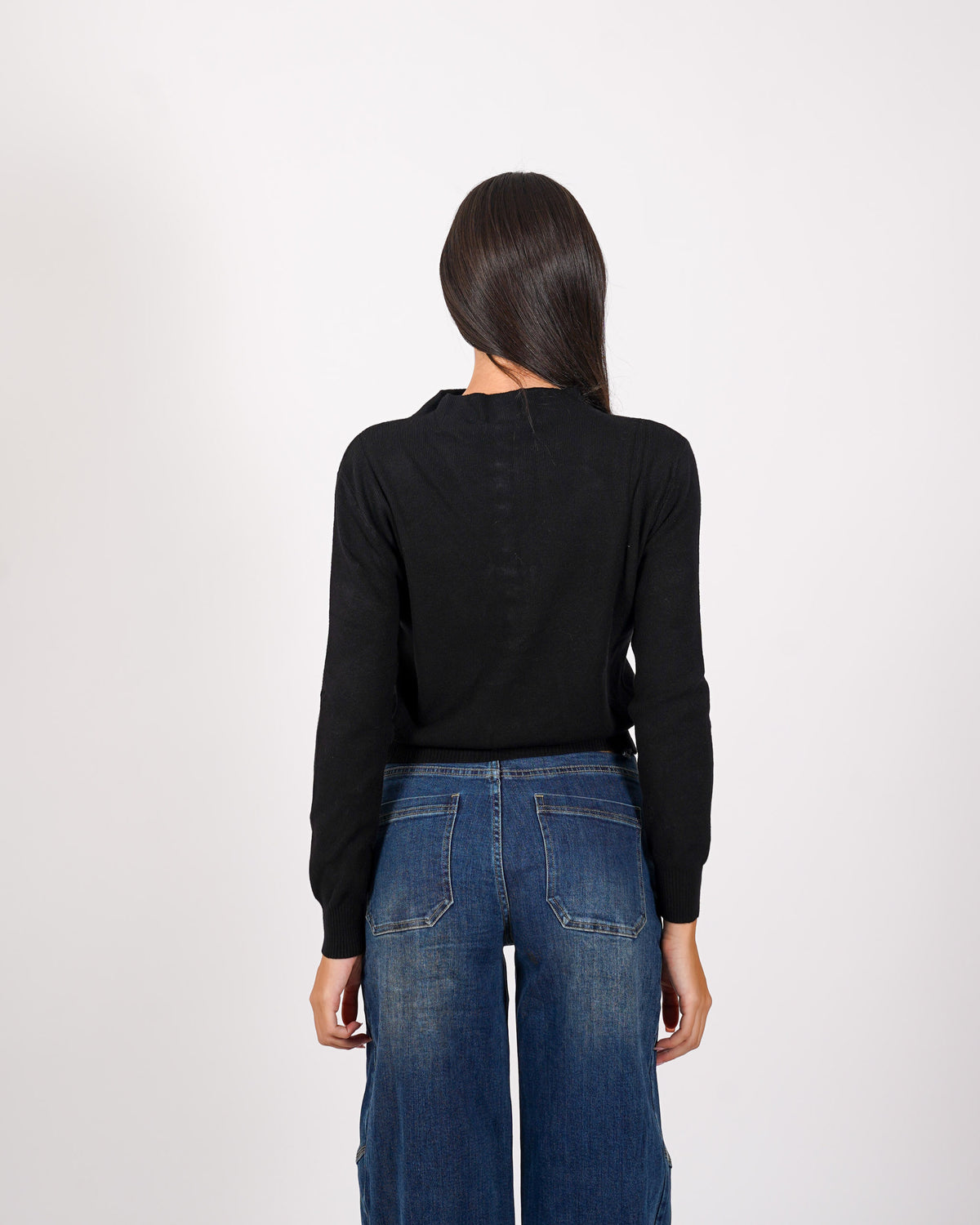 Cardigan slim con profilo in contrasto - Aguilera