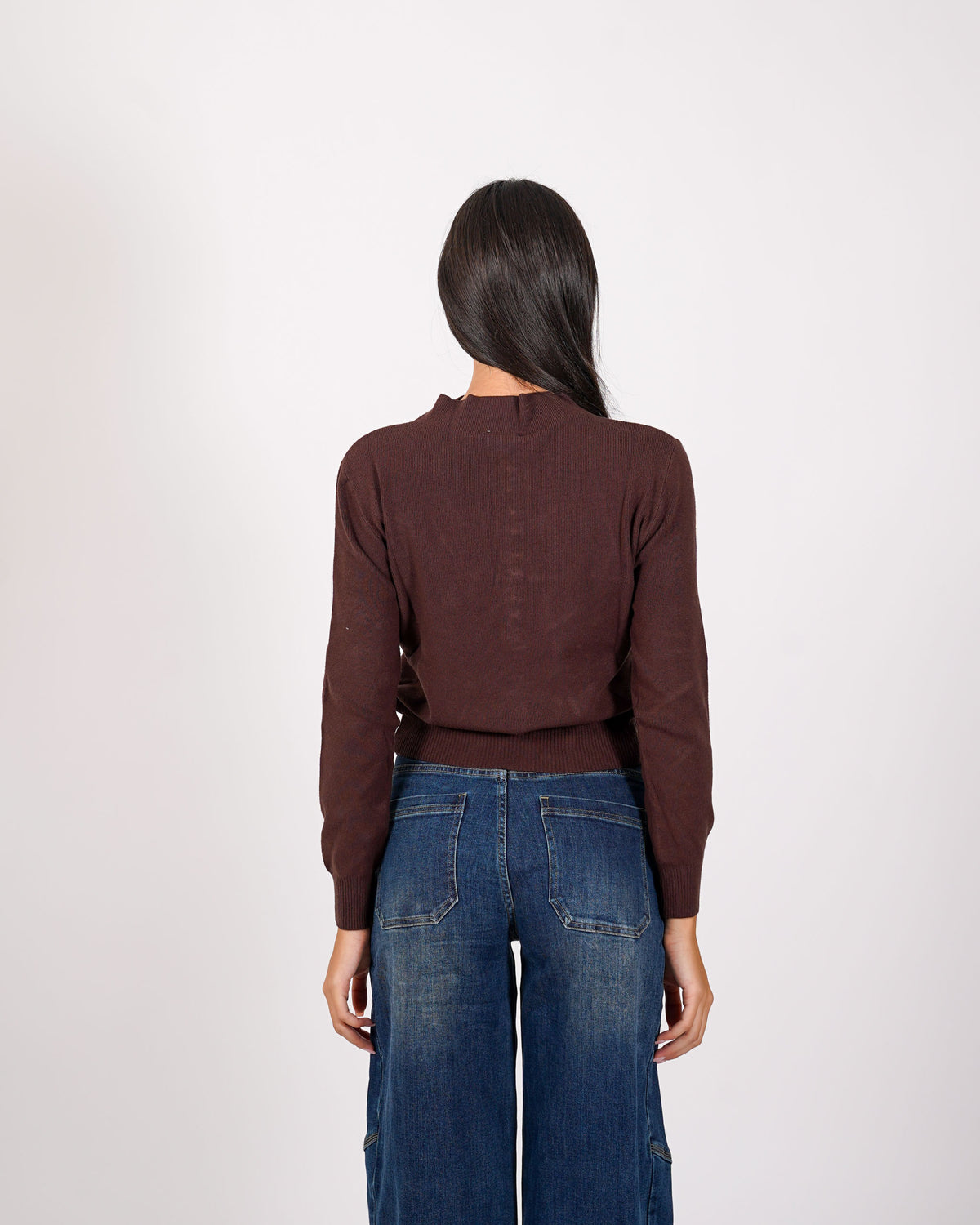 Cardigan slim con profilo in contrasto - Aguilera