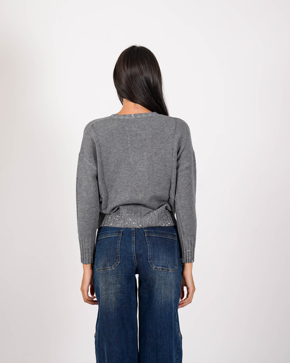 Maglia girocollo con dettagli in lurex - Sarda