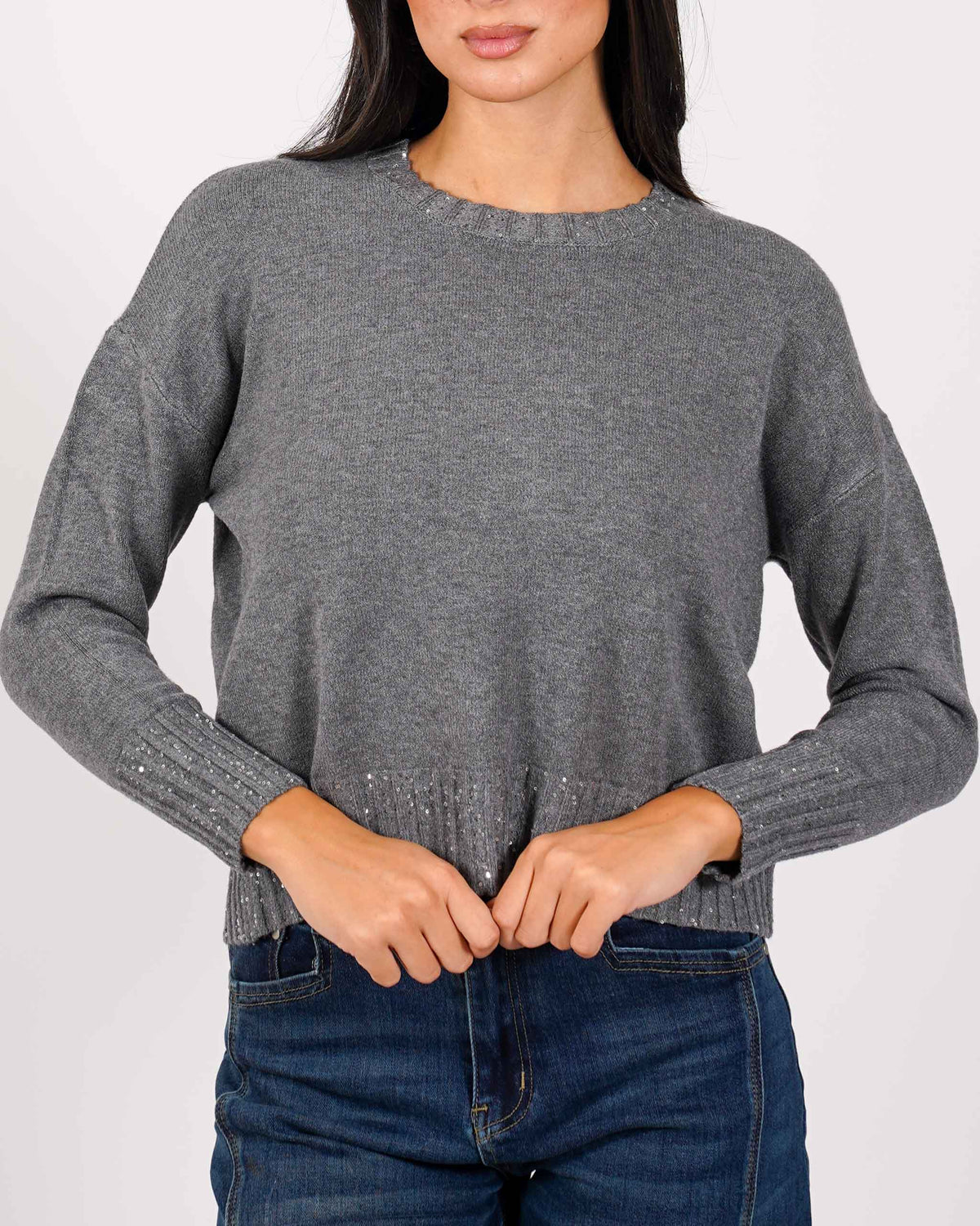Maglia girocollo con dettagli in lurex - Sarda