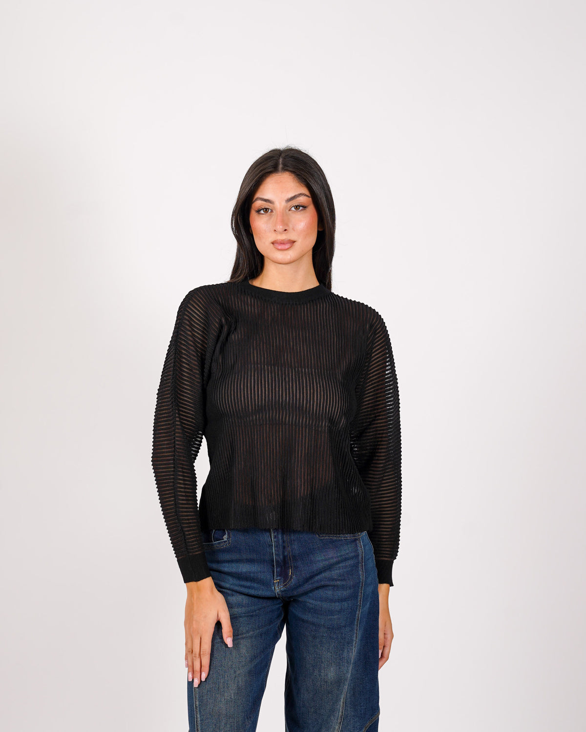 Maglia girocollo in mano viscosa - Perversa