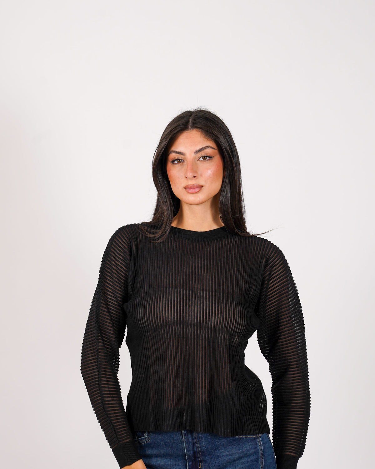 Maglia girocollo in mano viscosa - Perversa