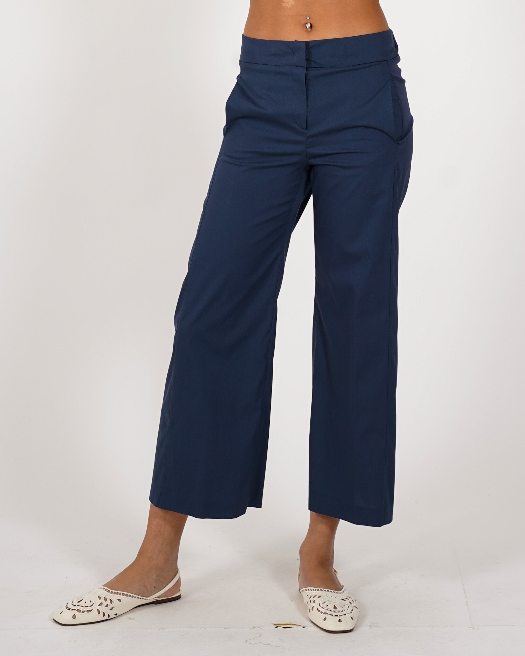 Pantaloni cropped in cotone - Manzano