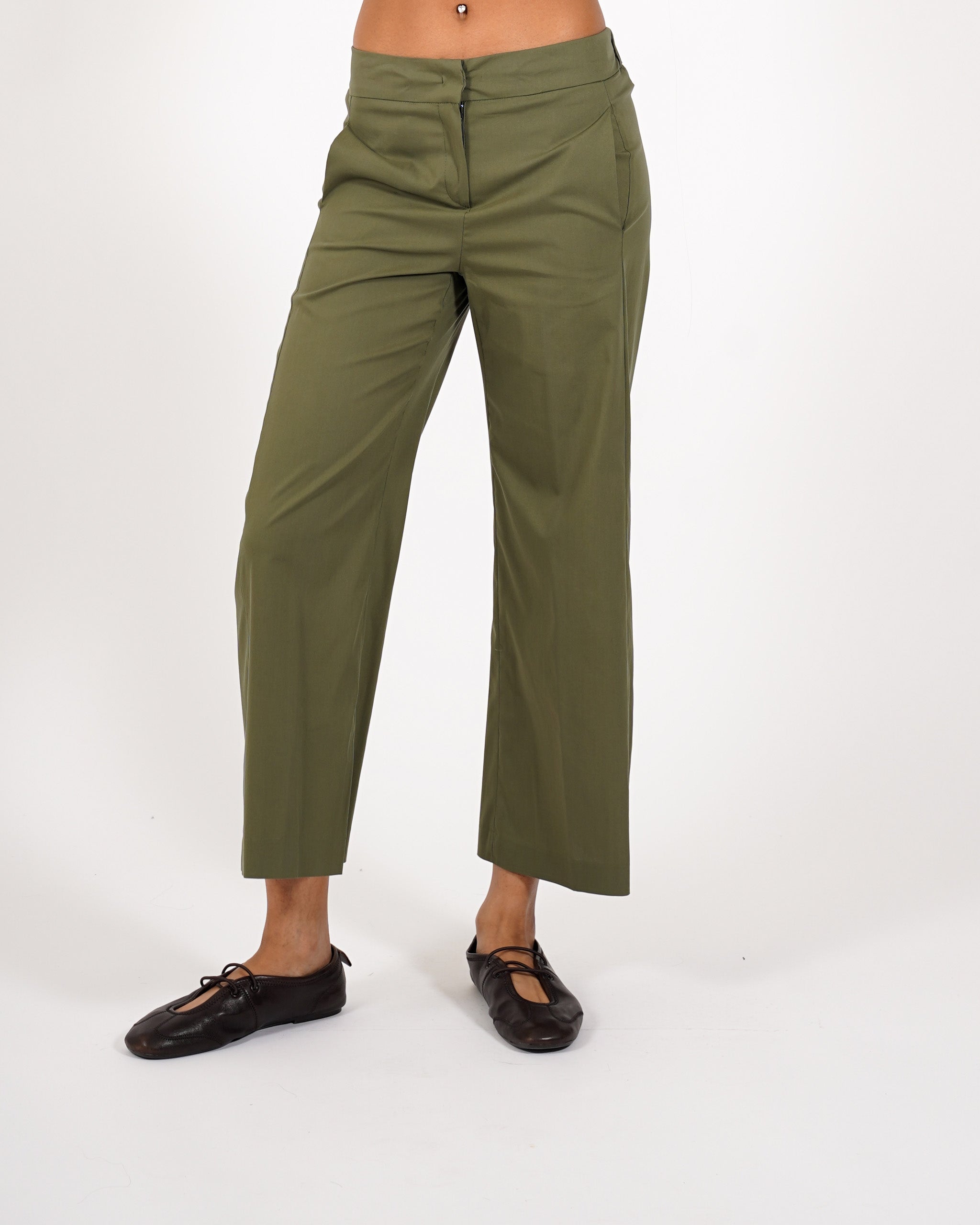 Pantaloni cropped in cotone - Manzano