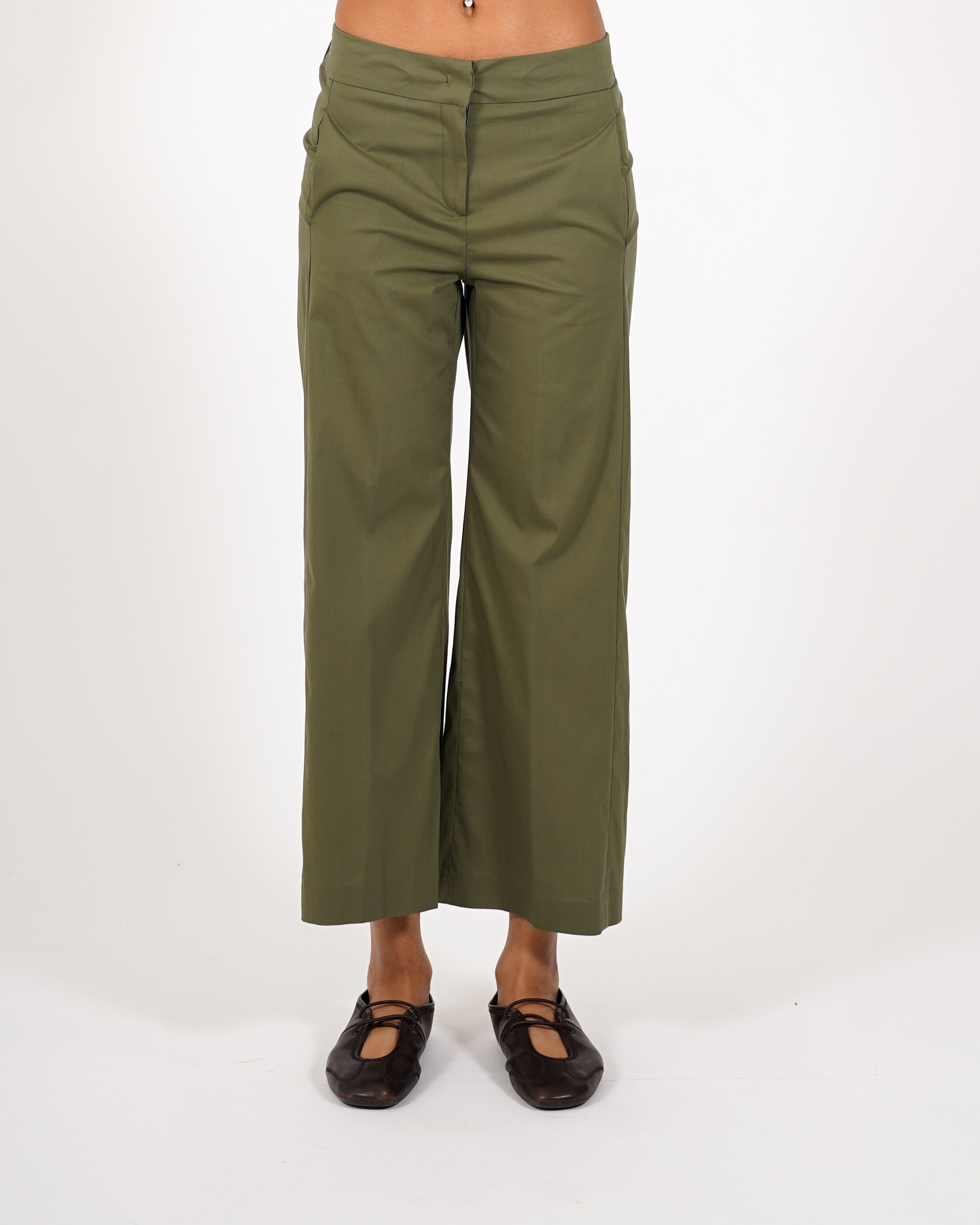 Pantaloni cropped in cotone - Manzano