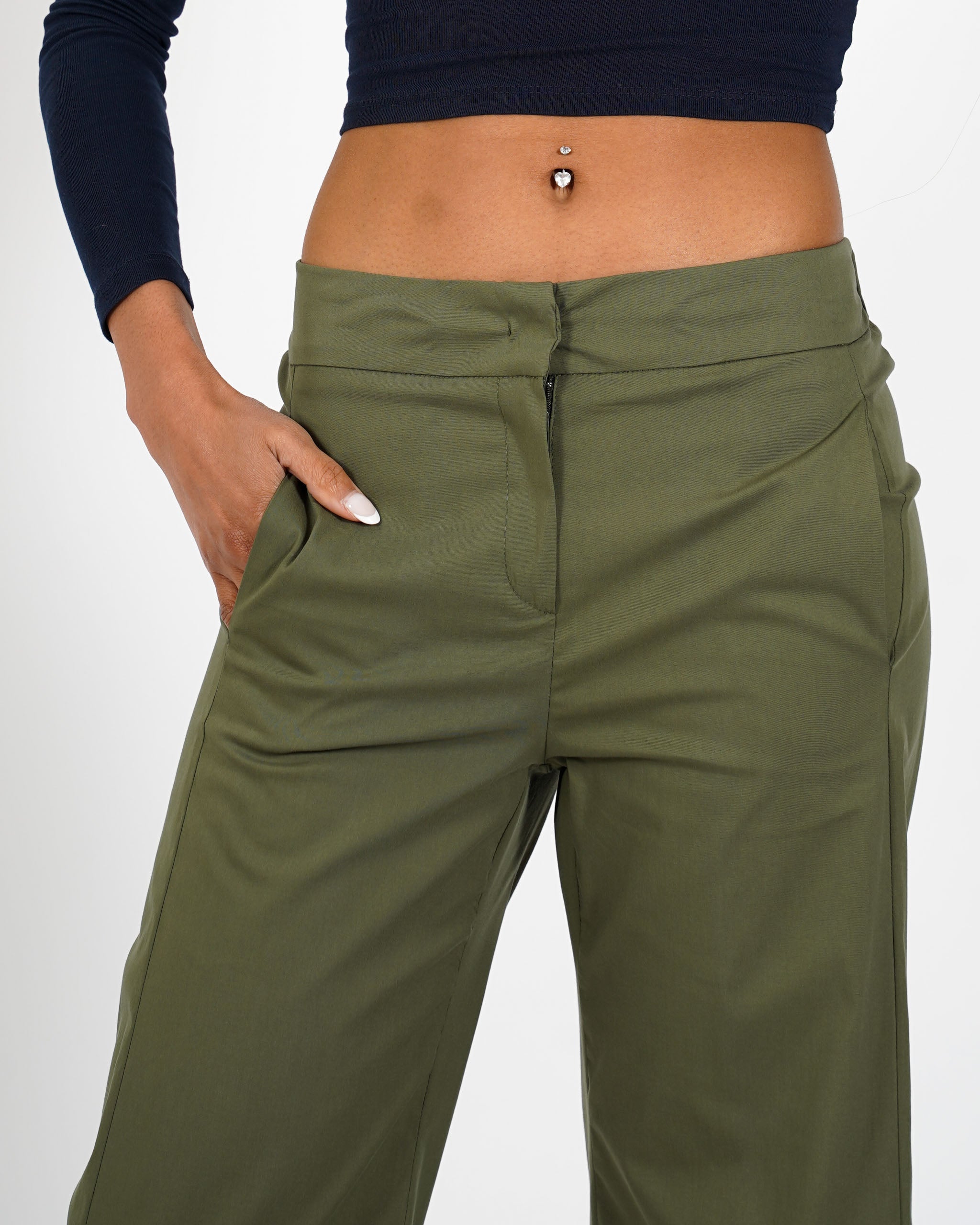 Pantaloni cropped in cotone - Manzano