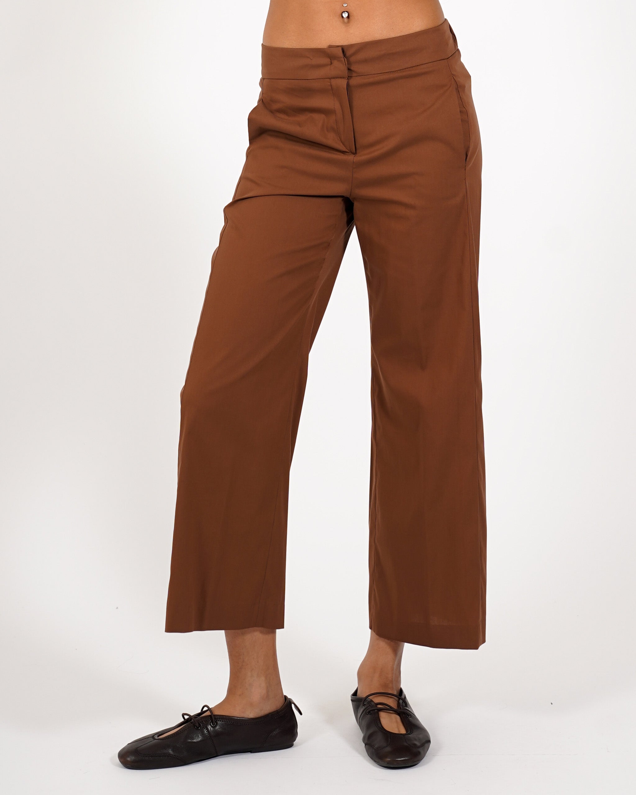 Pantaloni cropped in cotone - Manzano