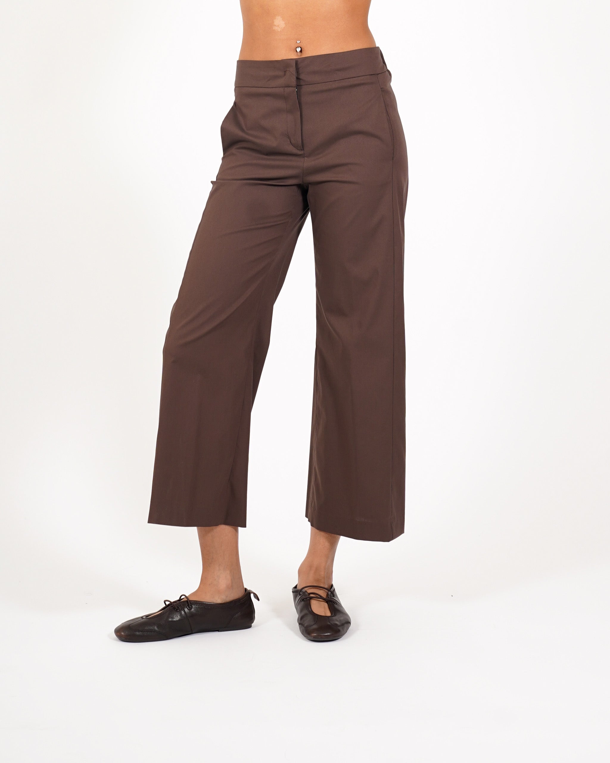 Pantaloni cropped in cotone - Manzano