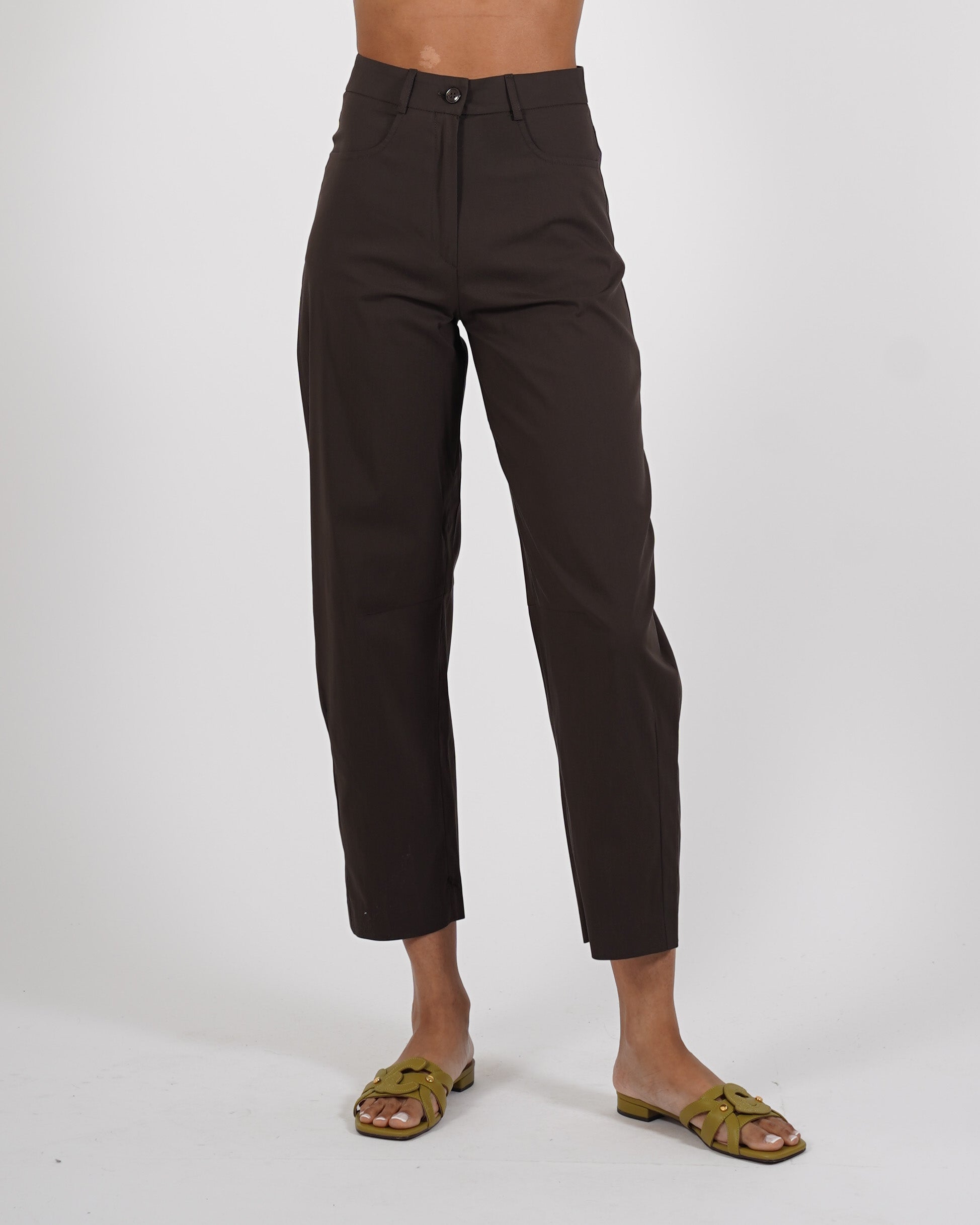 Pantaloni cropped in in cotone - Umoya