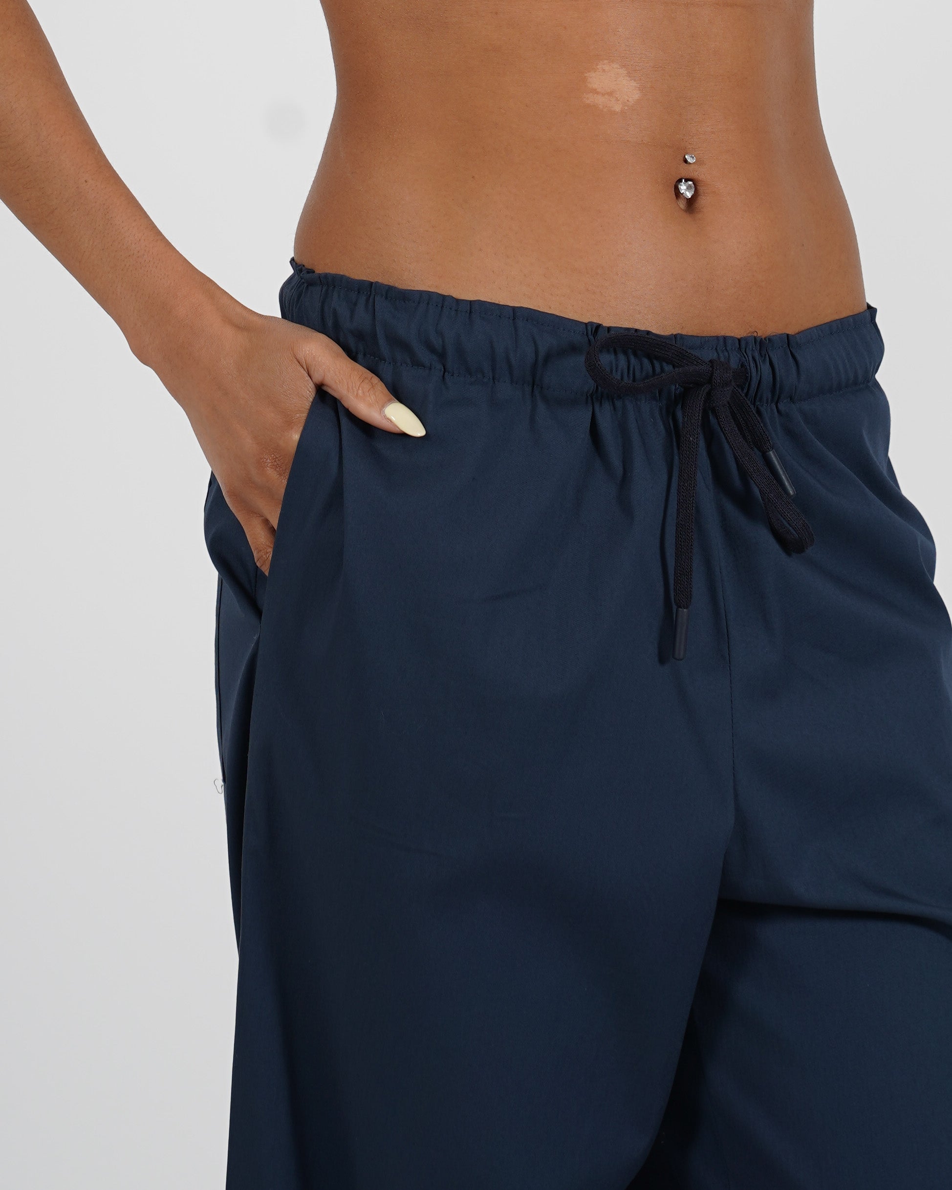 Pantaloni cropped in cotone regular fit - Roberta