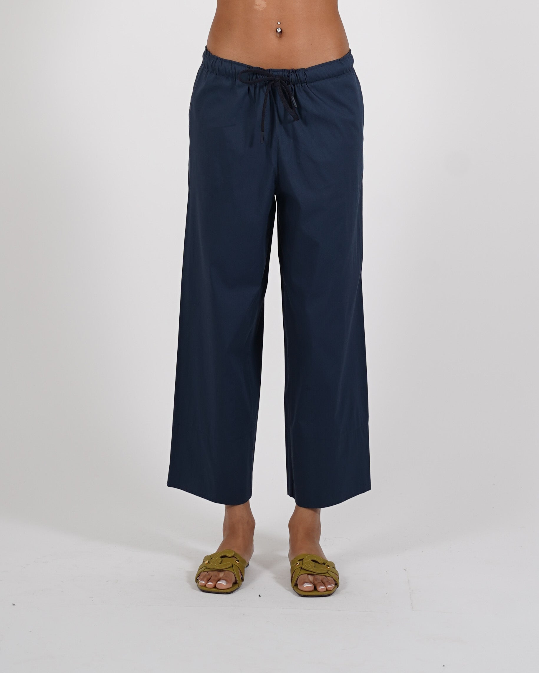 Pantaloni cropped in cotone regular fit - Roberta
