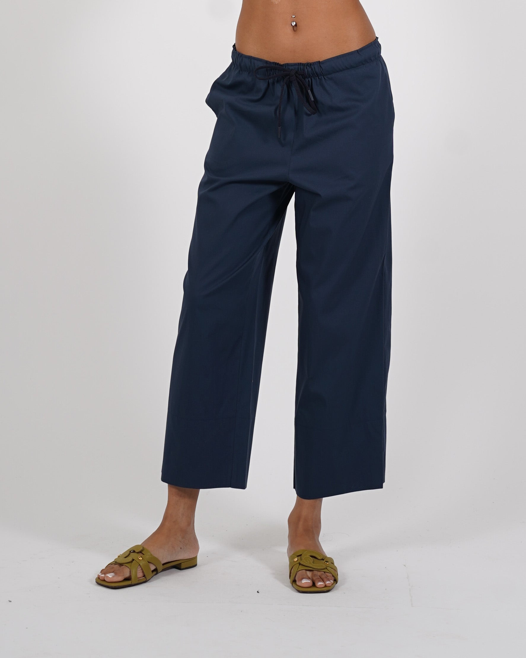 Pantaloni cropped in cotone regular fit - Roberta