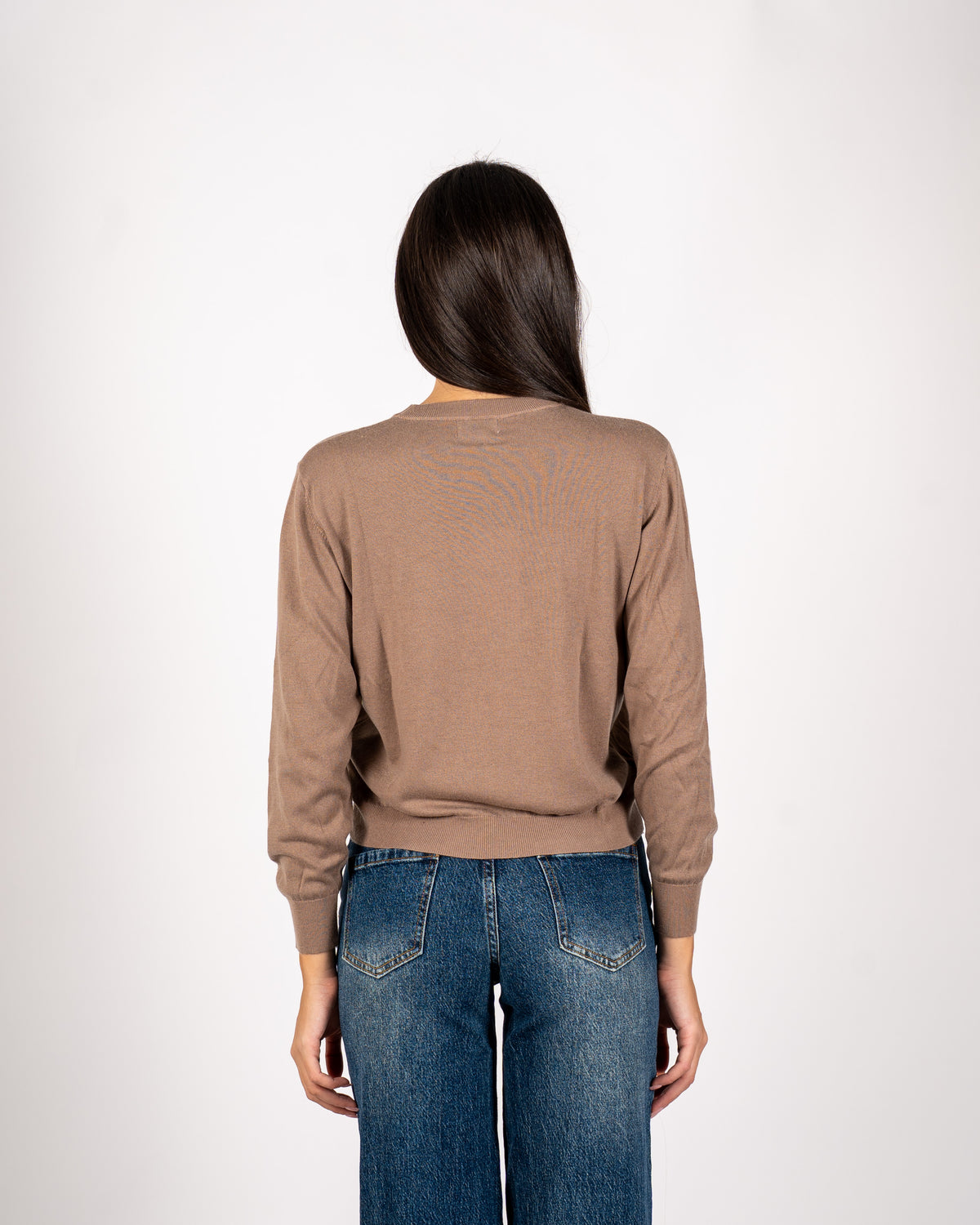 Maglia girocollo in mano merinos - Tayra