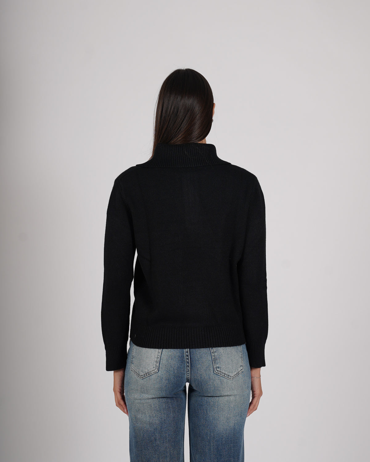Maglia con collo a polo e zip - Solitaria