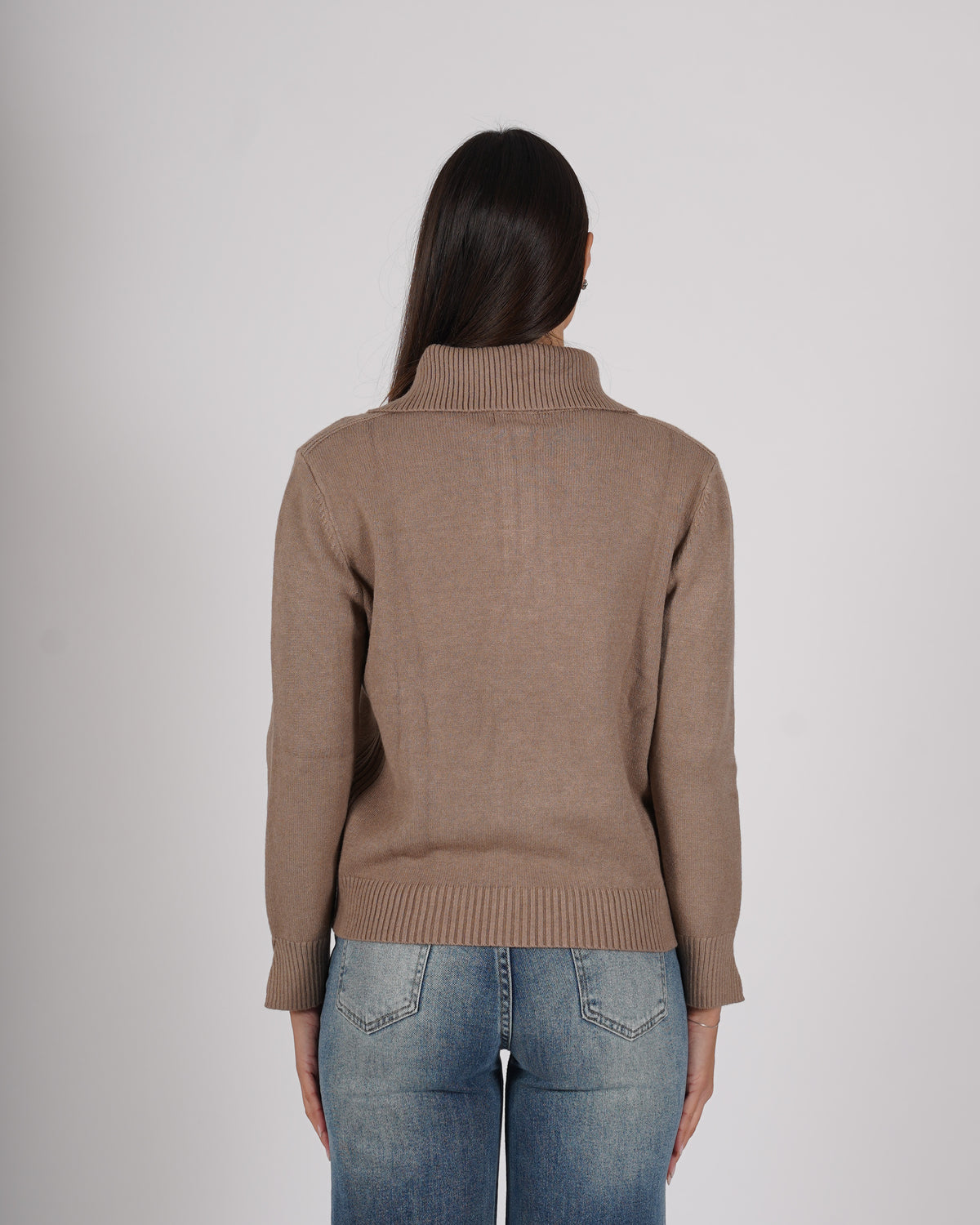 Maglia con collo a polo e zip - Solitaria