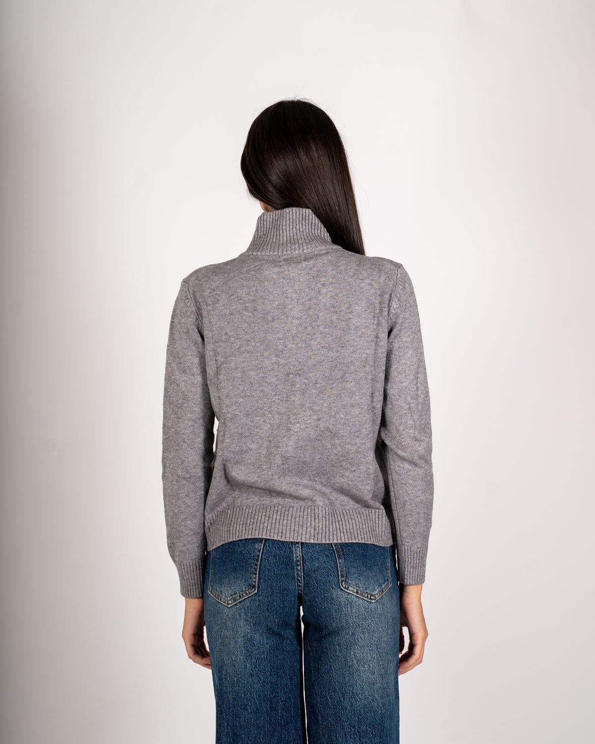 Cardigan in maglia con profilo in contrasto - Rubata