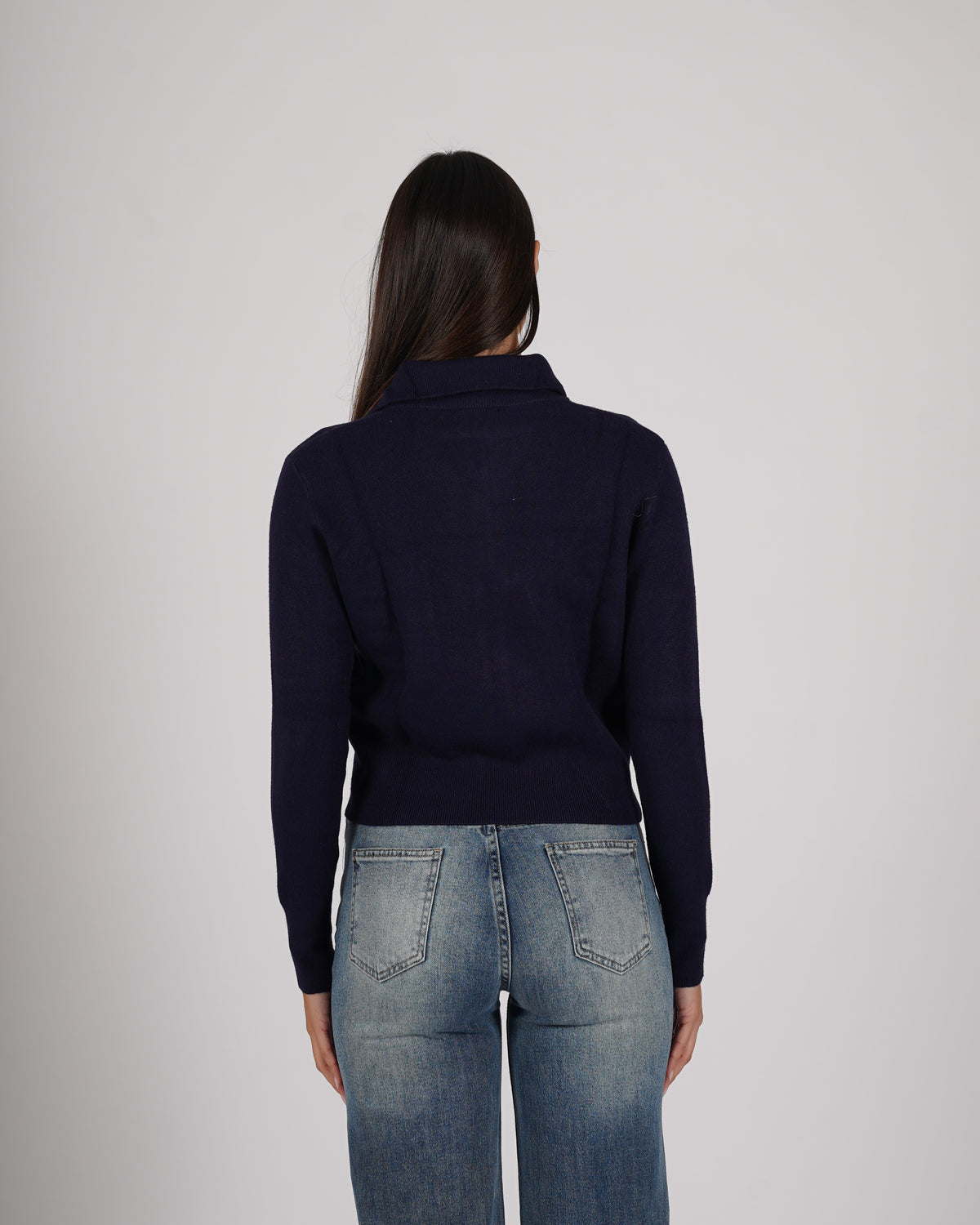 Cardigan slim con zip e tasche frontali - Docile