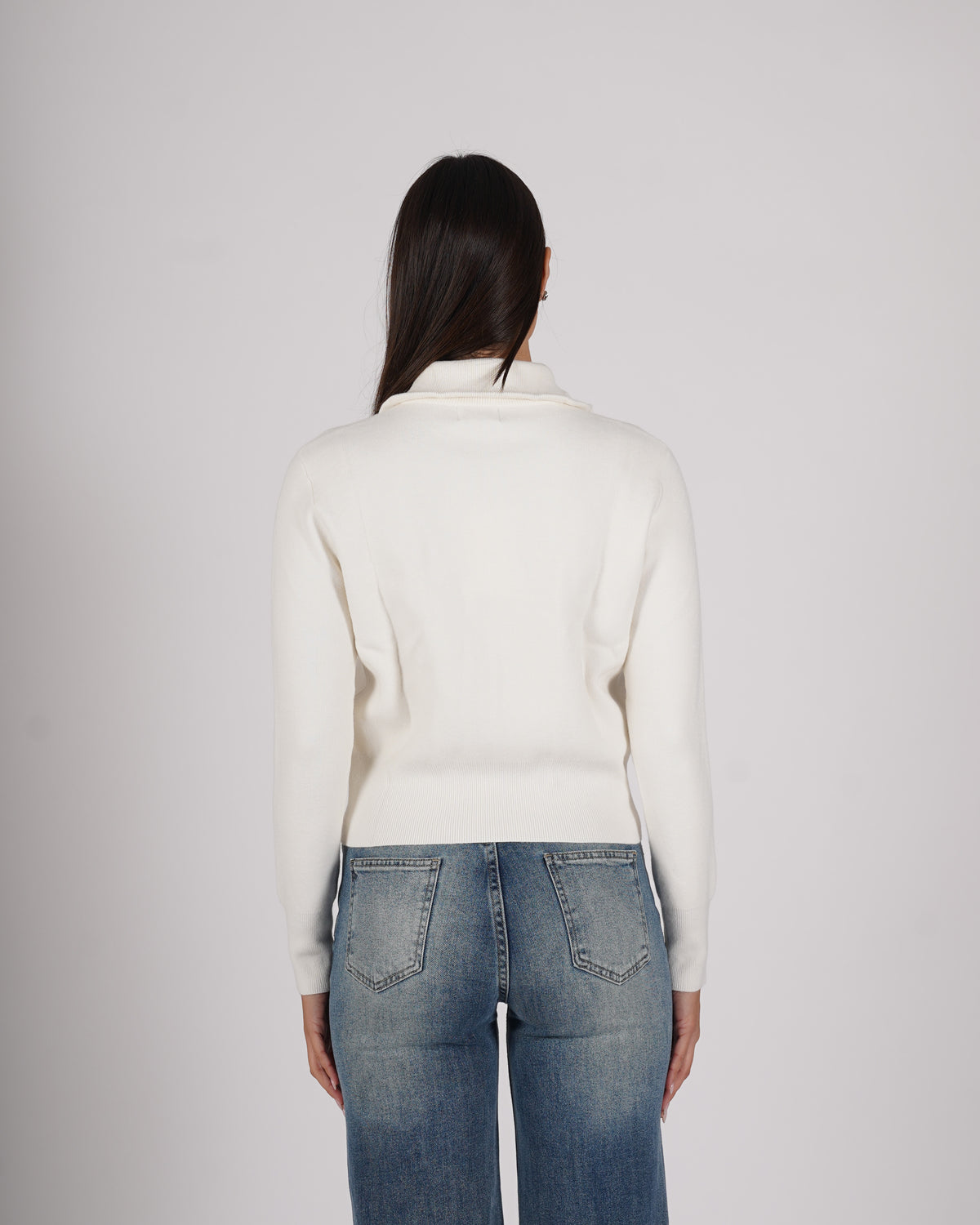 Cardigan slim con zip e tasche frontali - Docile
