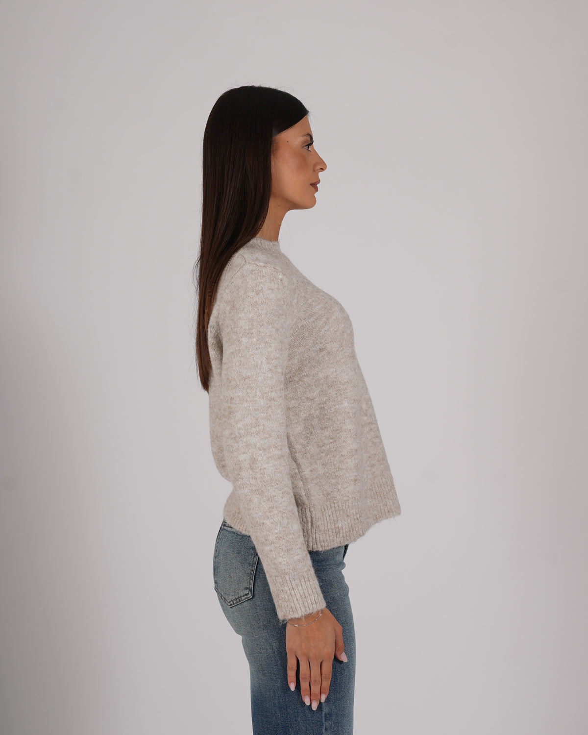 Maglia girocollo in mano mohair - Buffa
