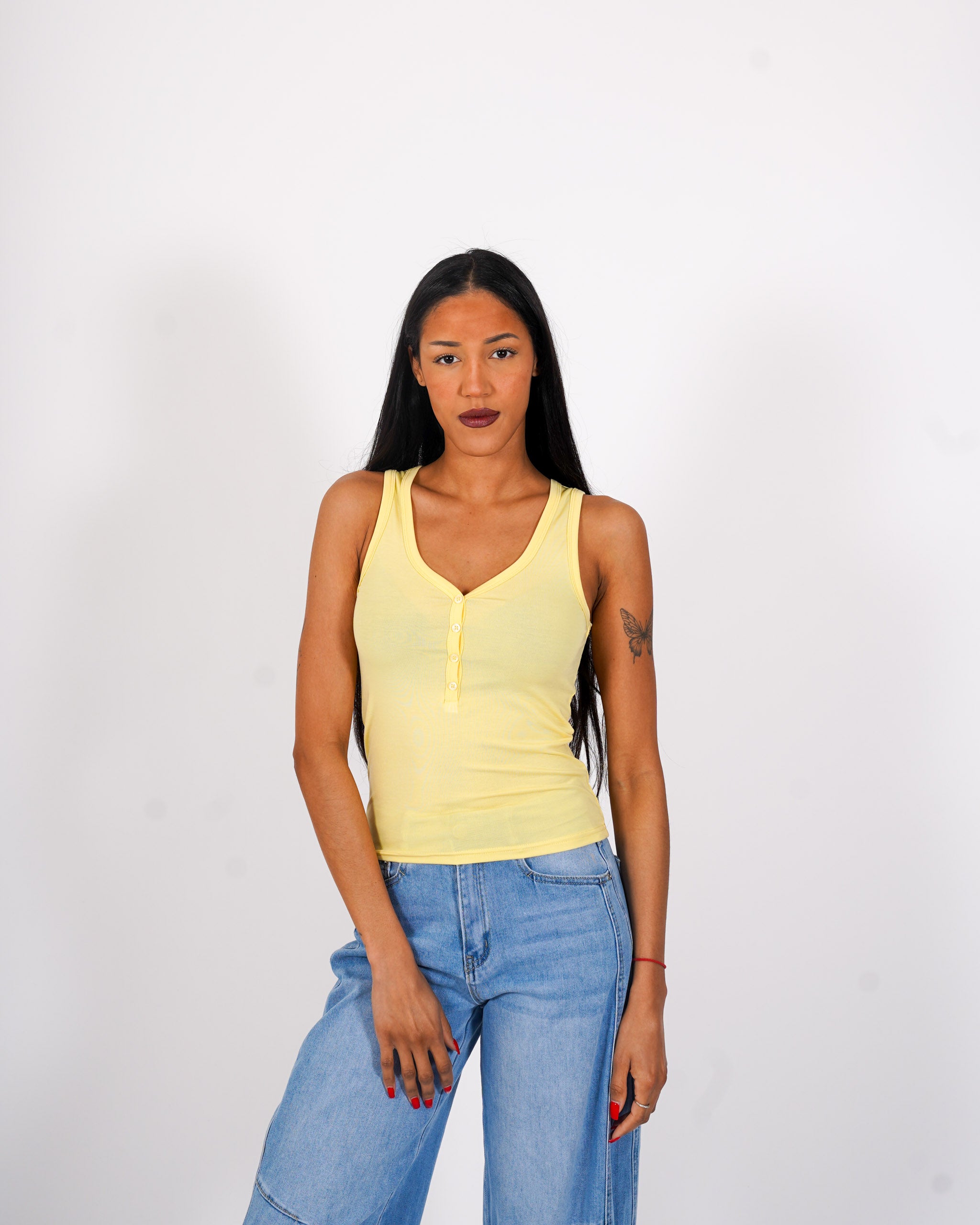 Canotta con bottoncini frontali - Abulica