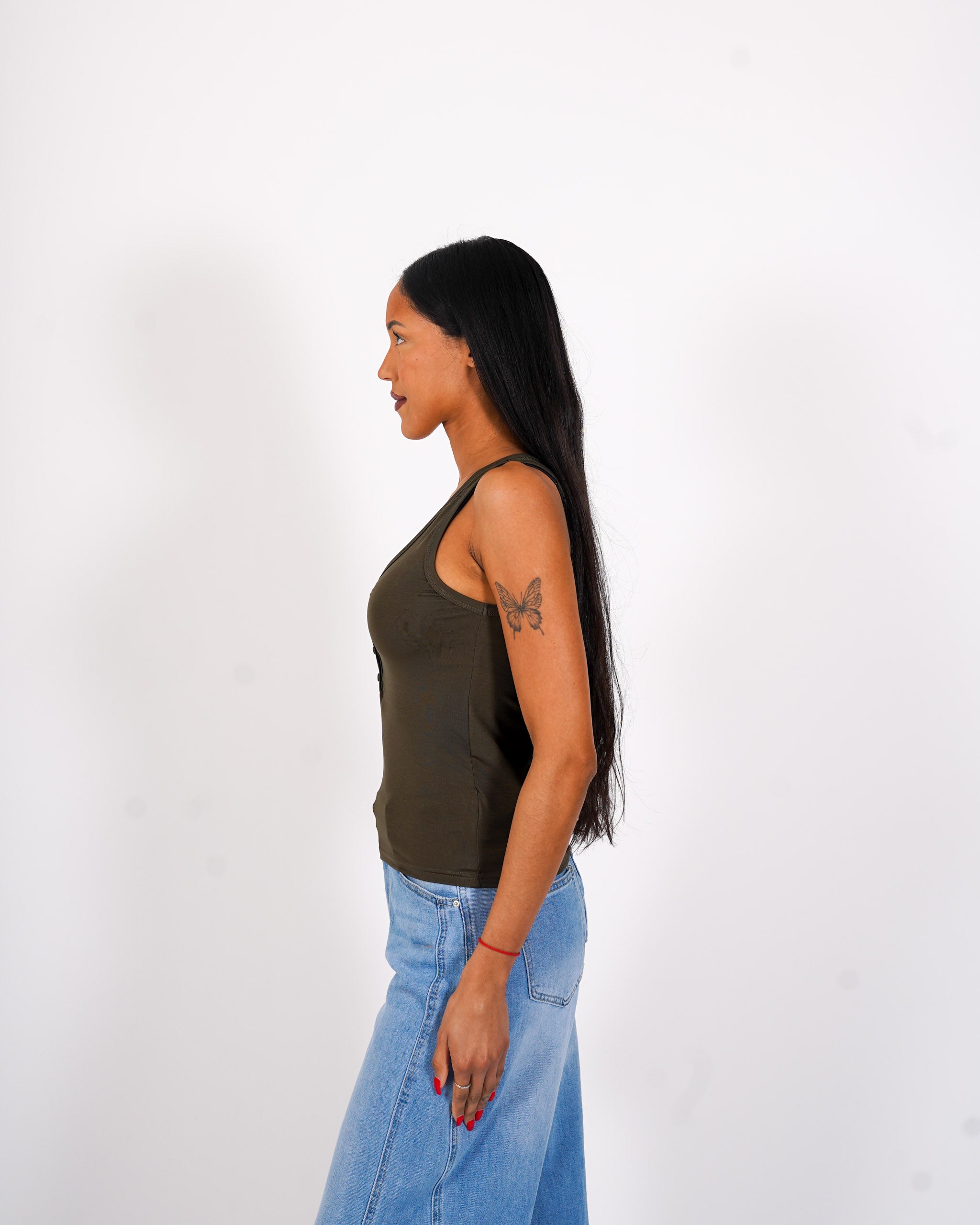 Canotta con bottoncini frontali - Abulica