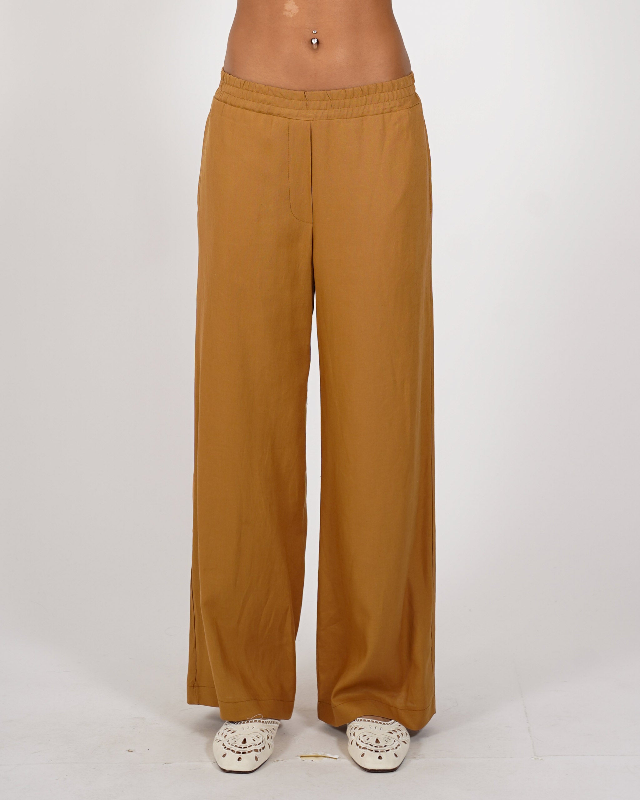 Pantaloni con baschina e gamba larga - Vivace