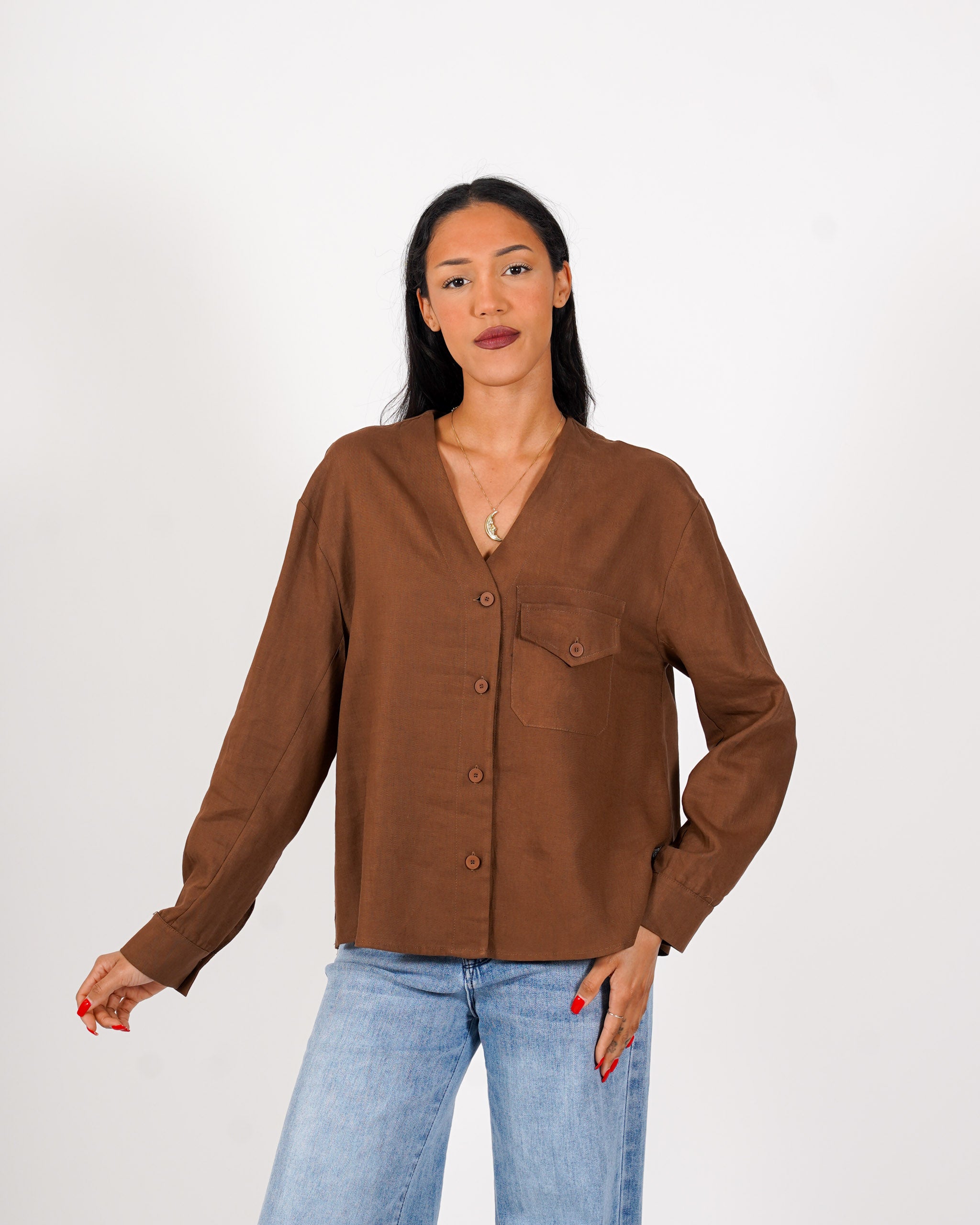 Camicia over con tasche - Finezza