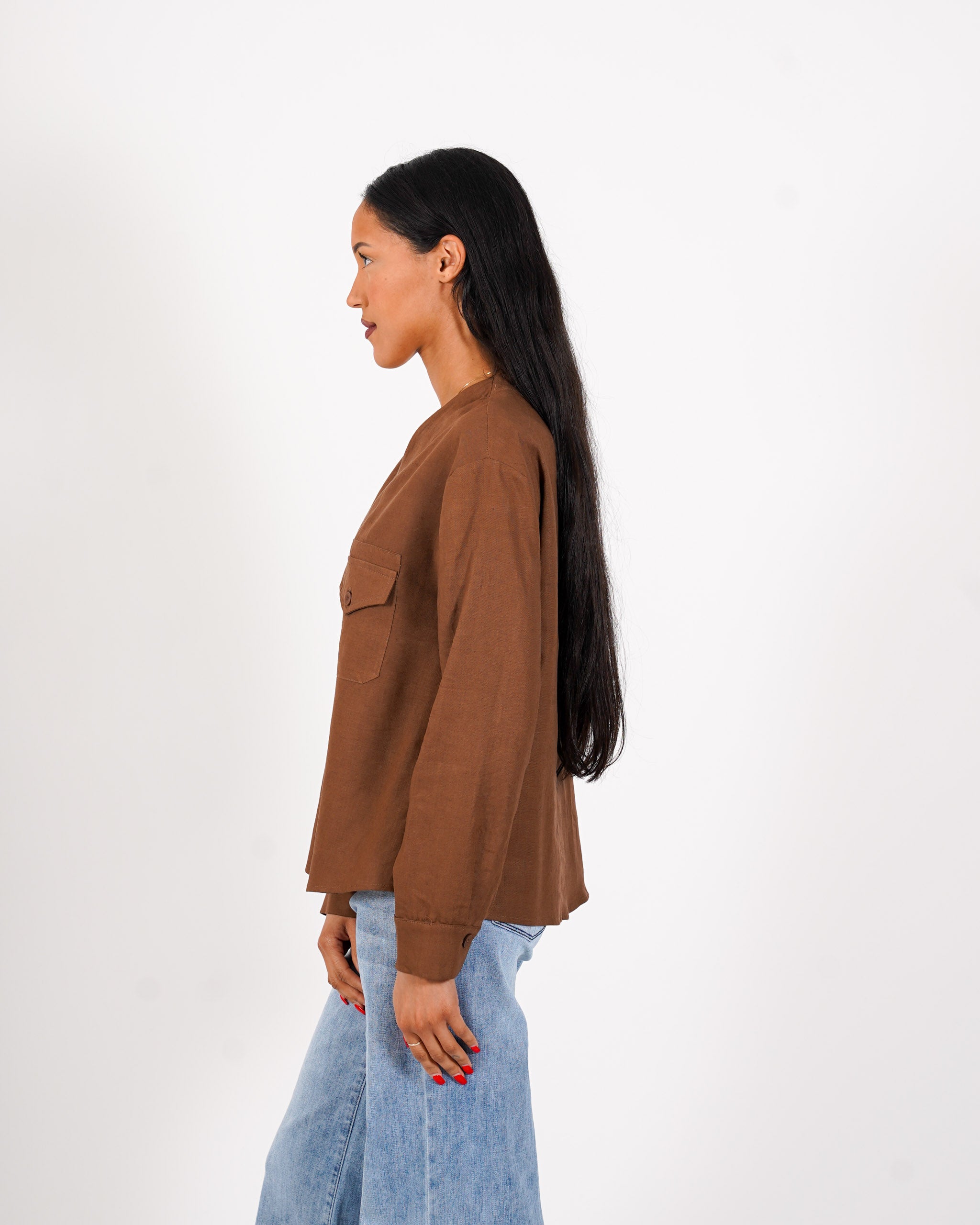 Camicia over con tasche - Finezza