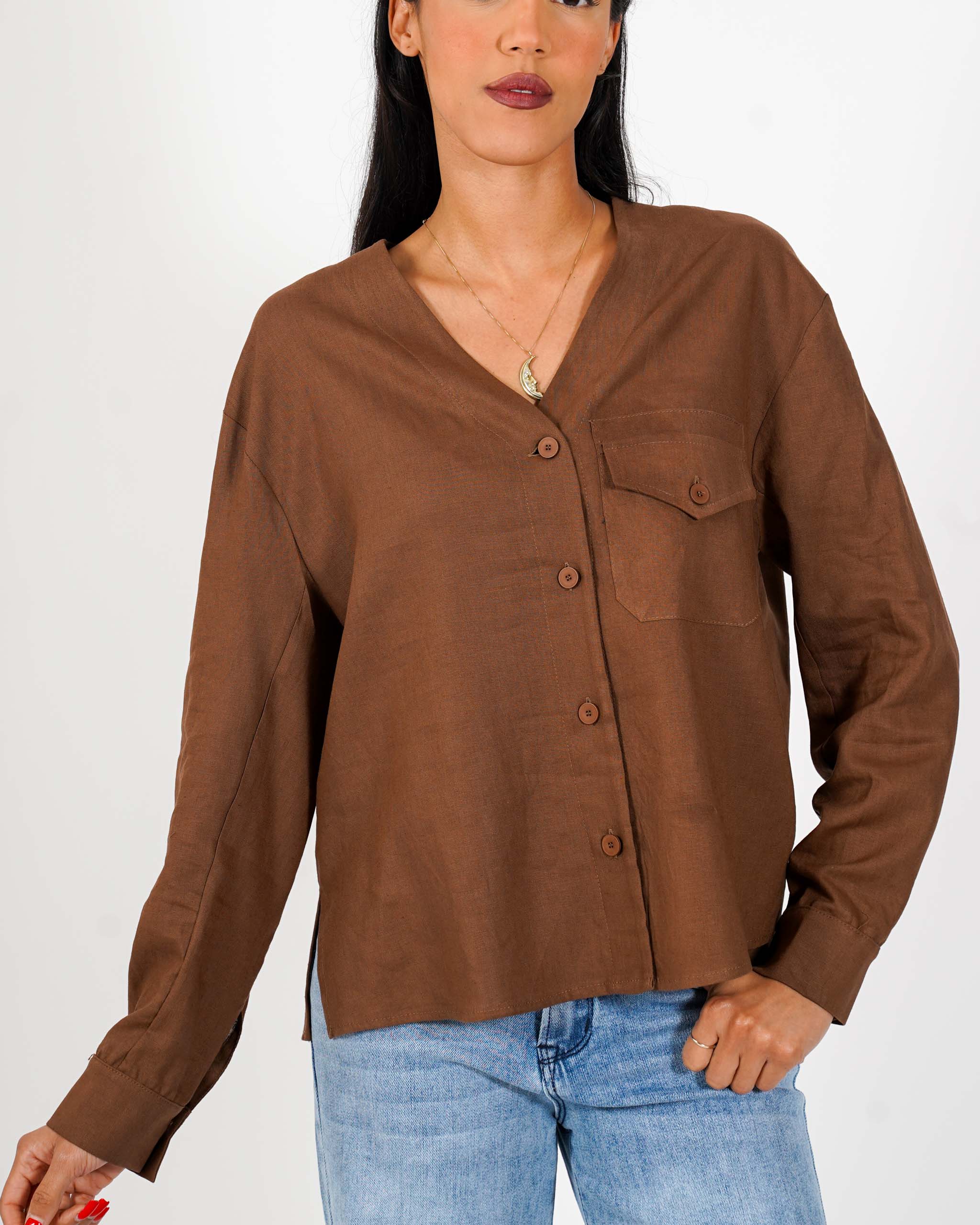 Camicia over con tasche - Finezza