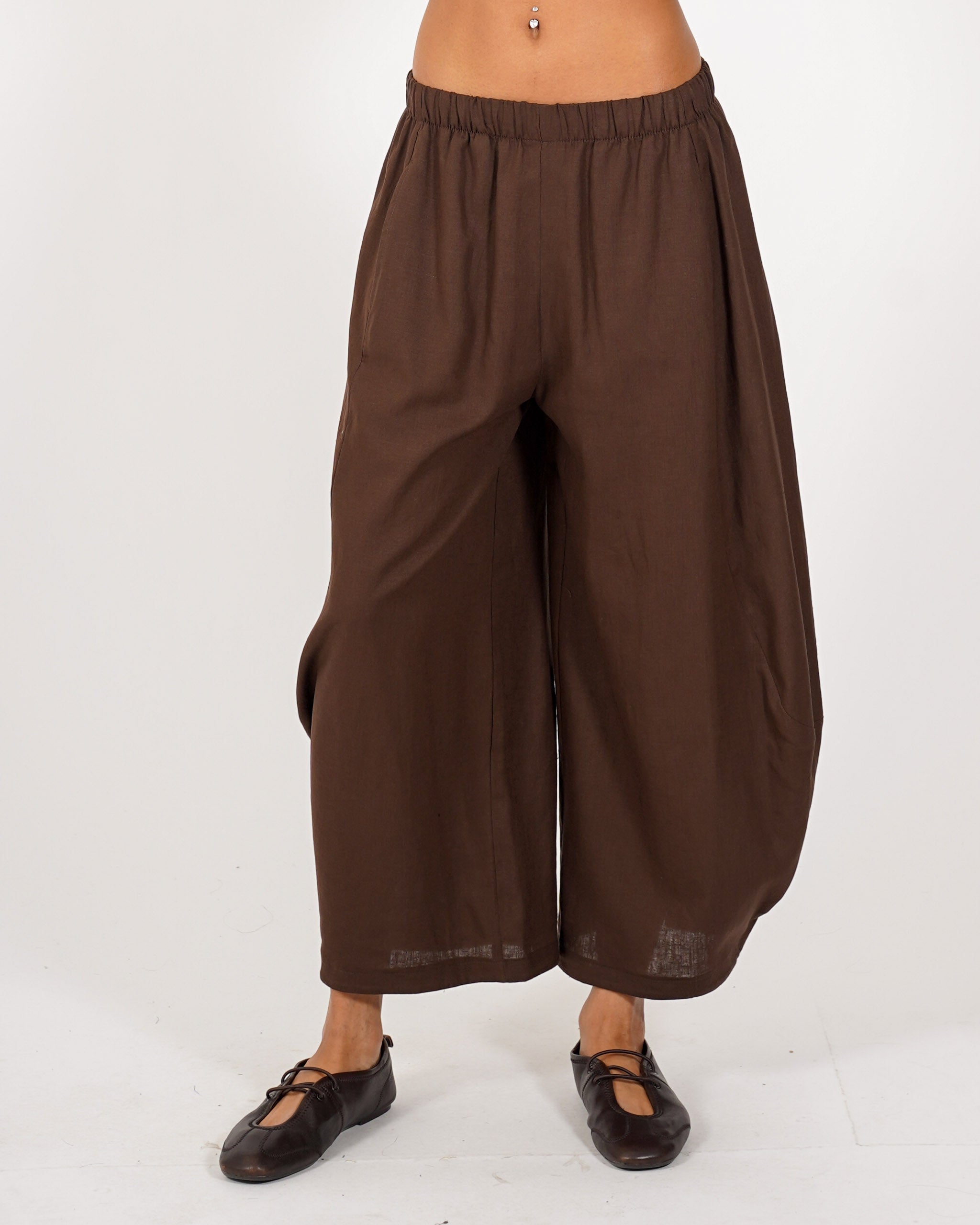 Pantaloni baloon in lino - Solerzia
