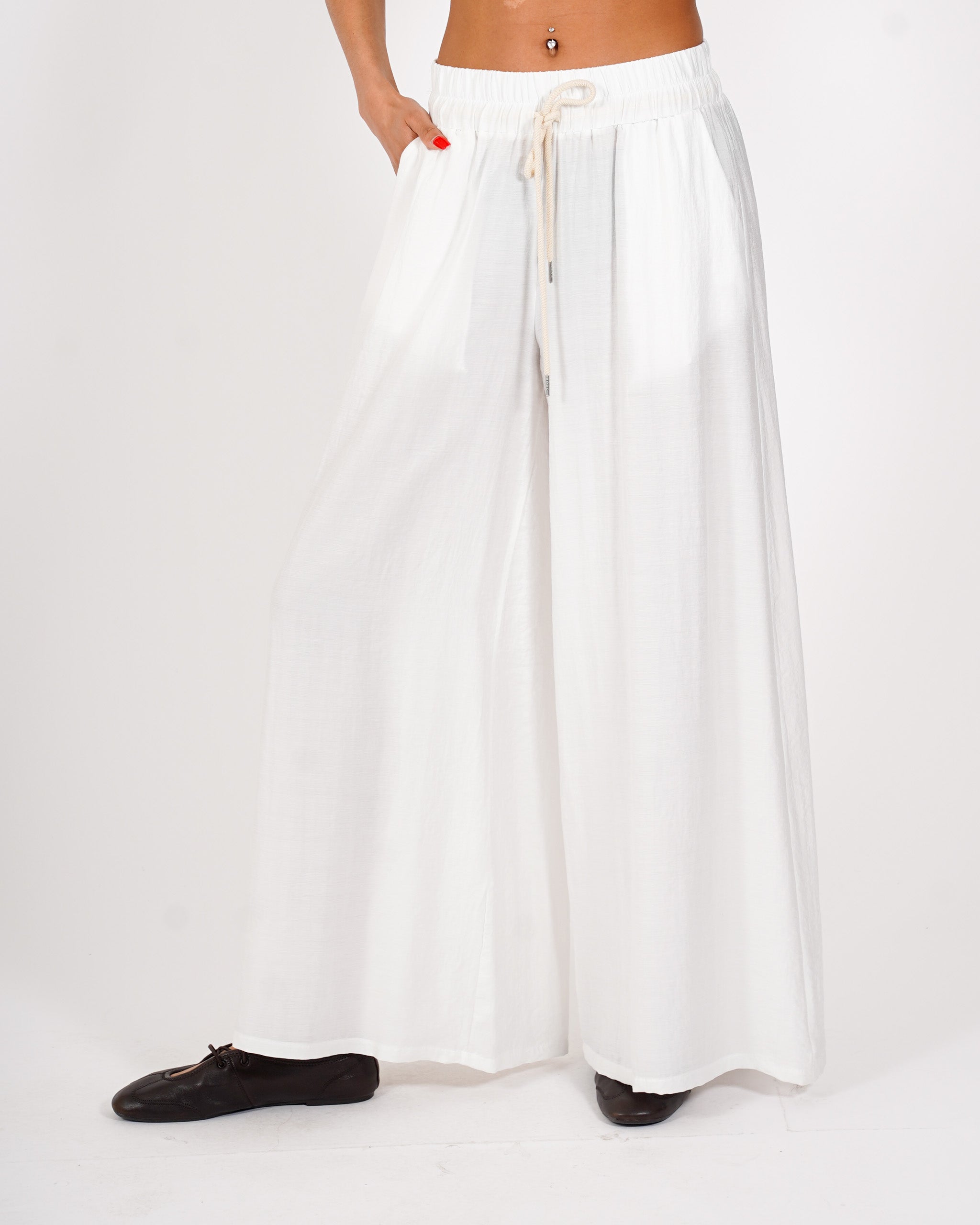 Pantaloni con coulisse e tasche - Kisha